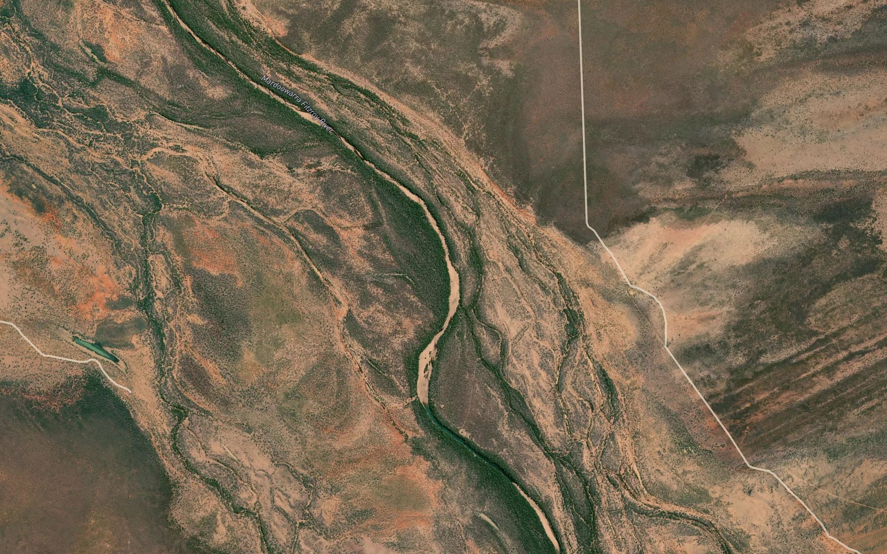 Satellite map of the Jordan Pool