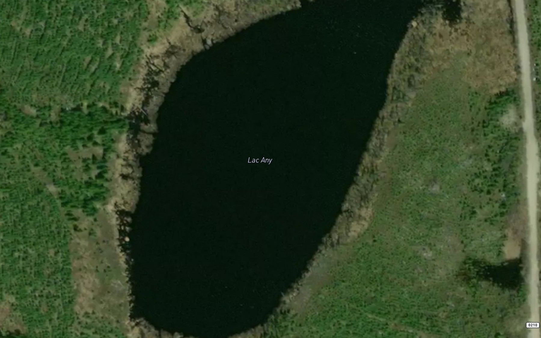 Satellite map of the Lac Any