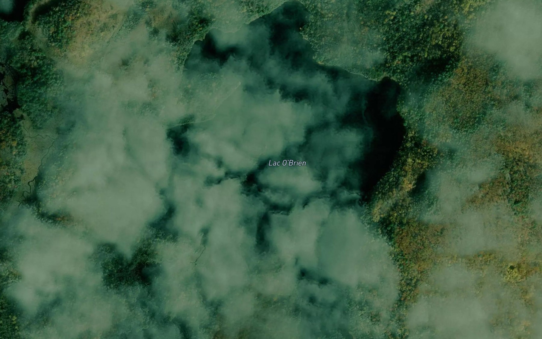 Satellite map of the Lac O'Brien