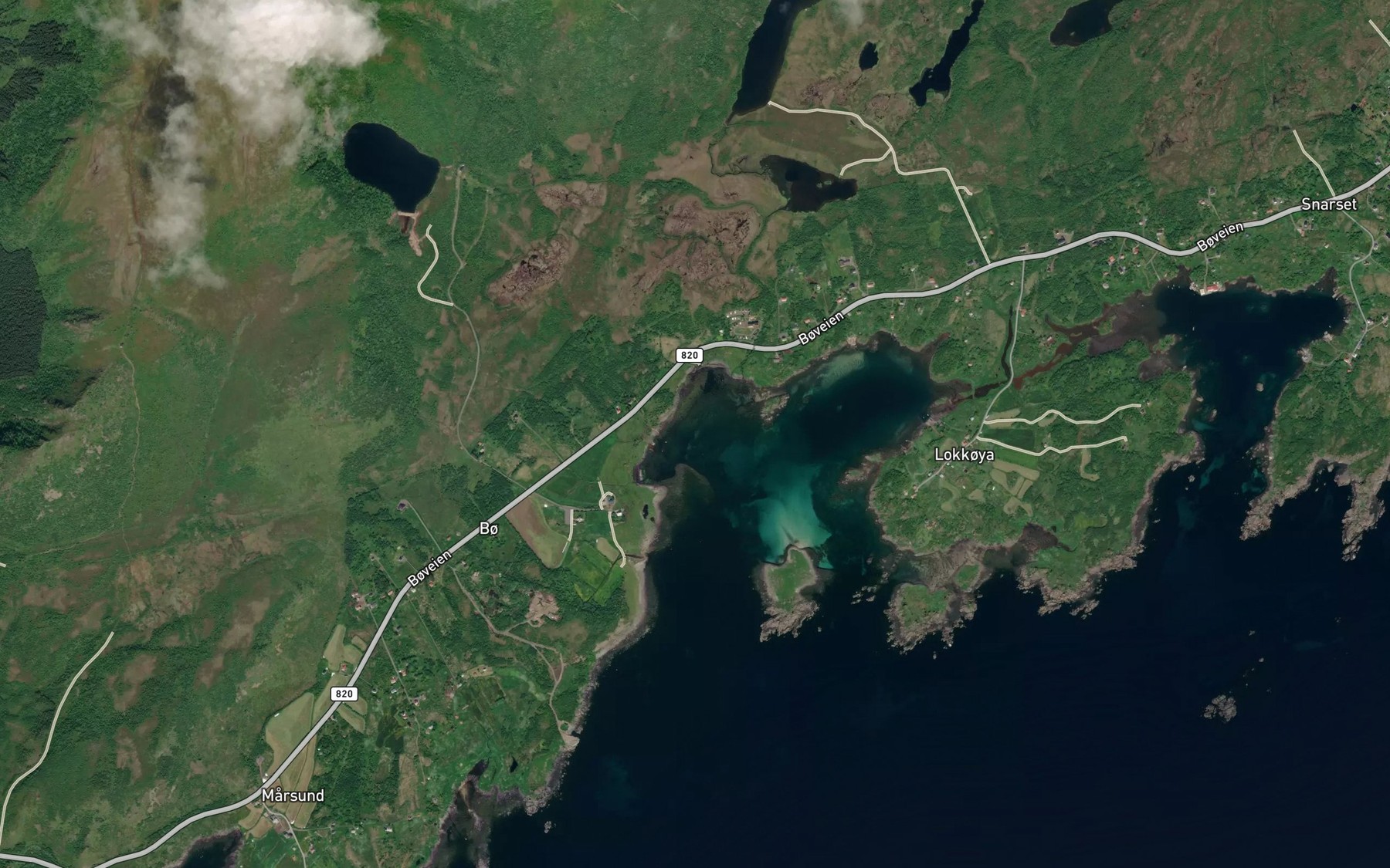 Satellite map of the Bovagen