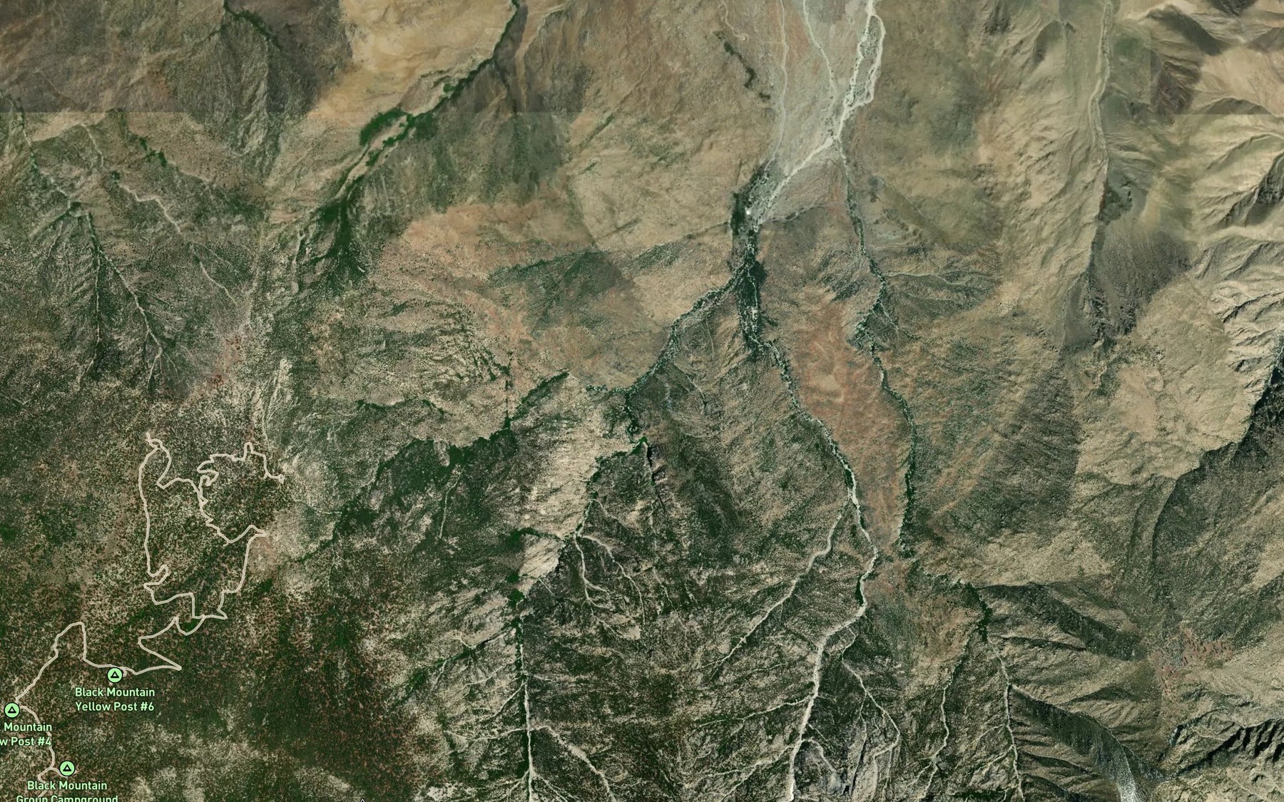 Satellite map of the East Branch Snow Creek