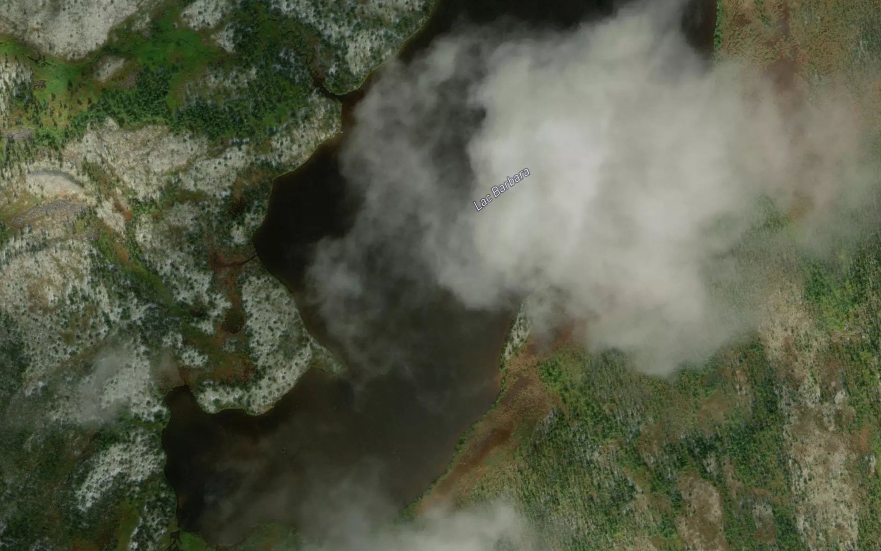 Satellite map of the Lac Barbara