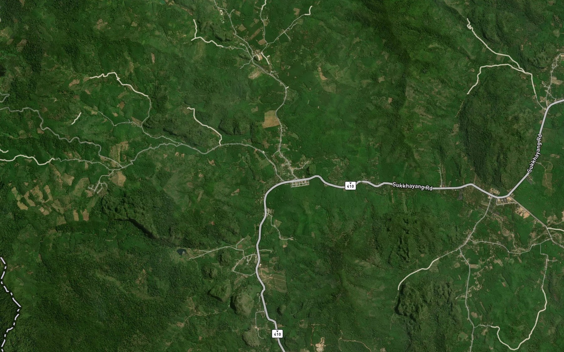 Satellite map of the Khlong Pin Yo