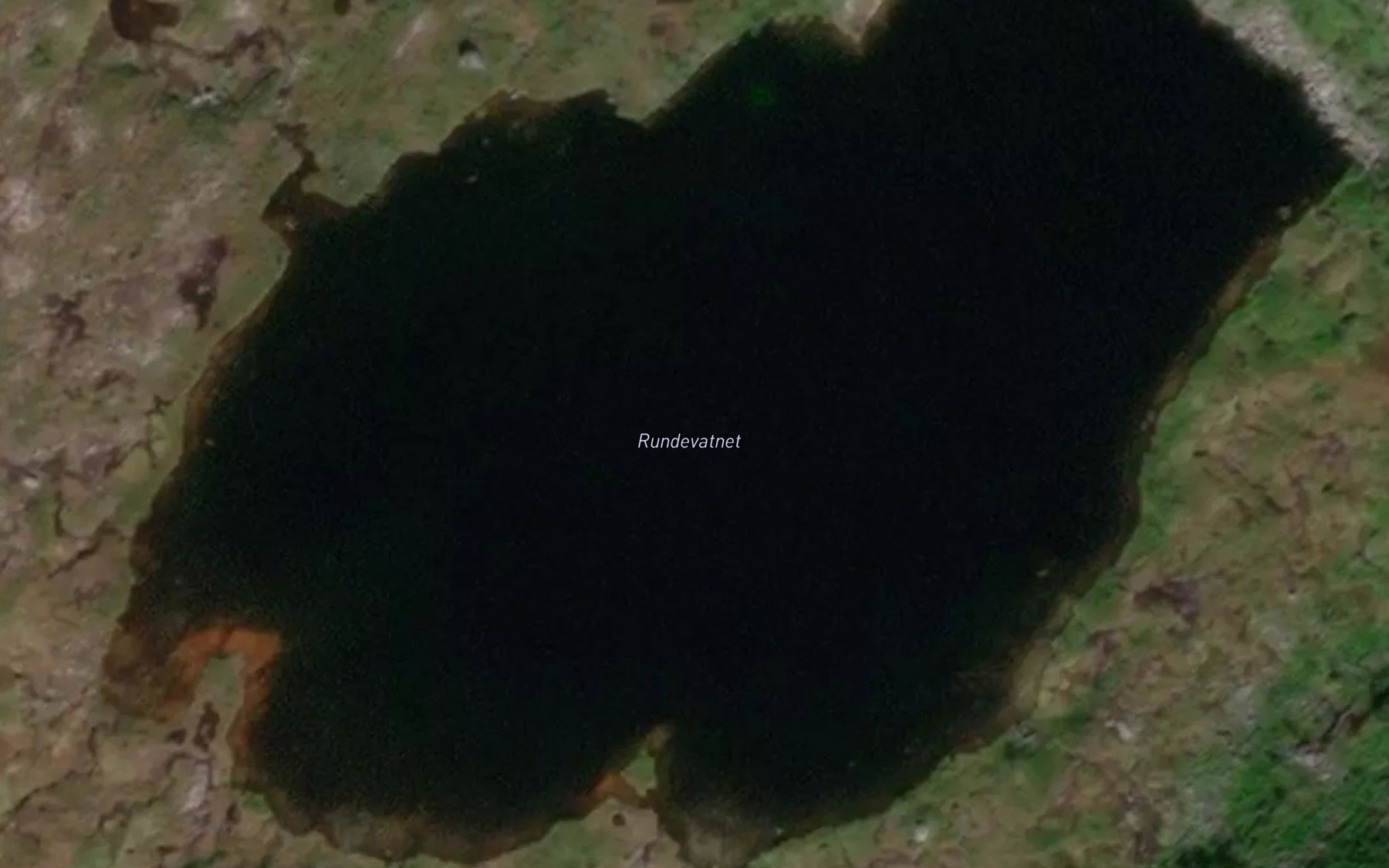 Satellite map of the Rundevatnet