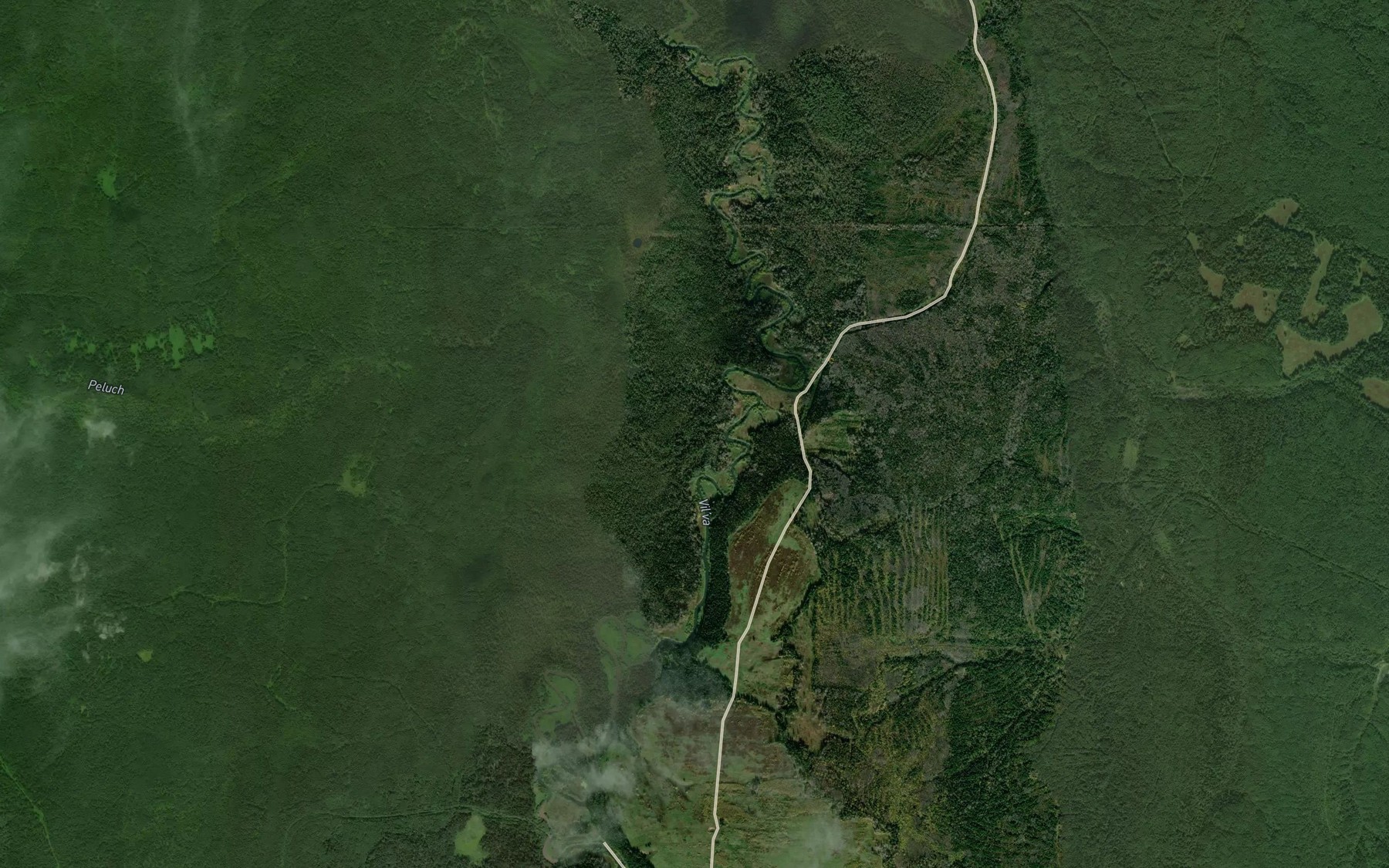 Satellite map of the Peluch