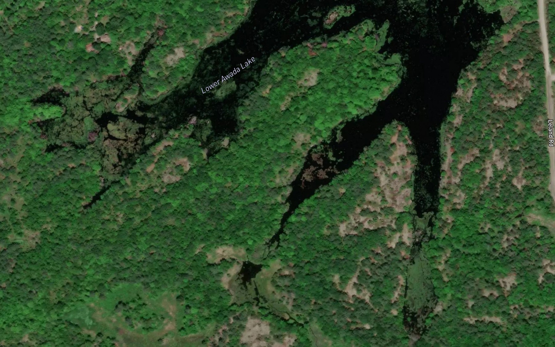 Satellite map of the Lower Awada Lake