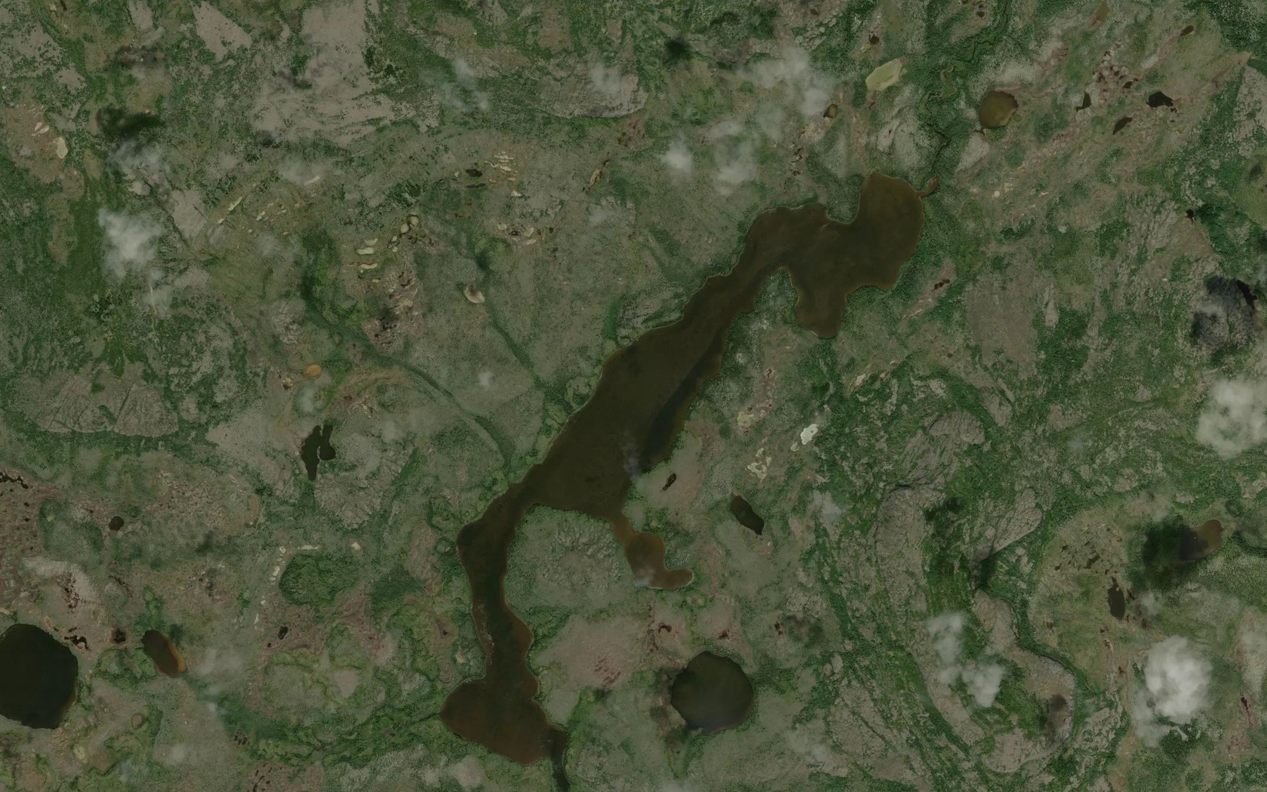 Satellite map of the Raft Lake