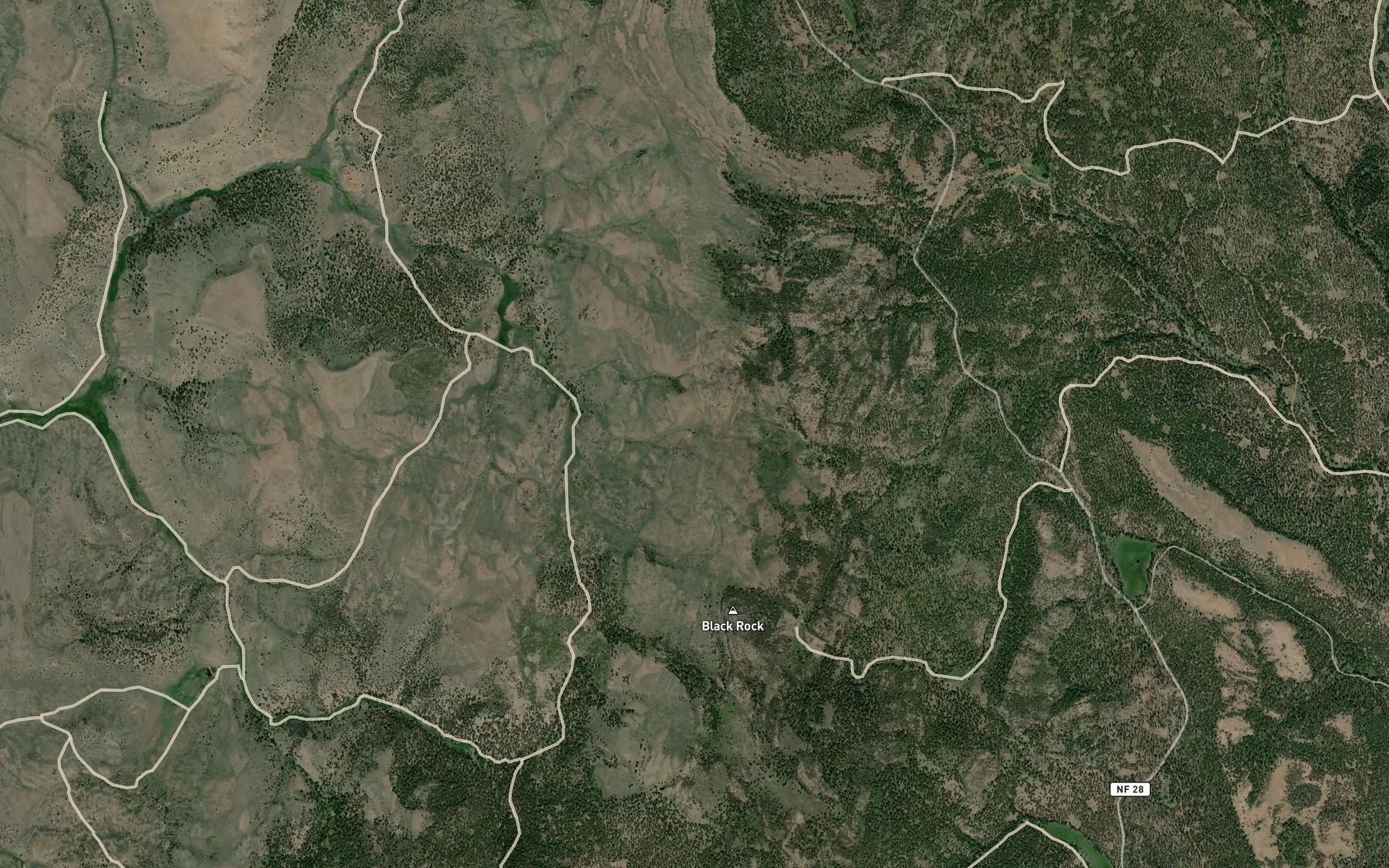 Satellite map of the Sage Spring