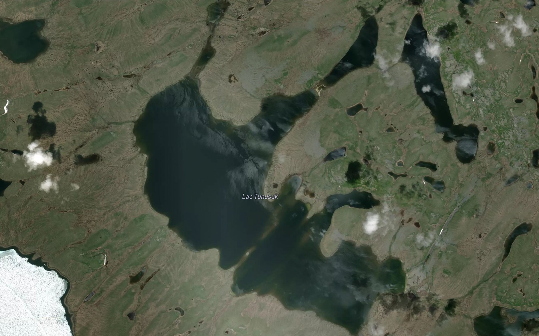 Satellite map of the Lac Tunusuk