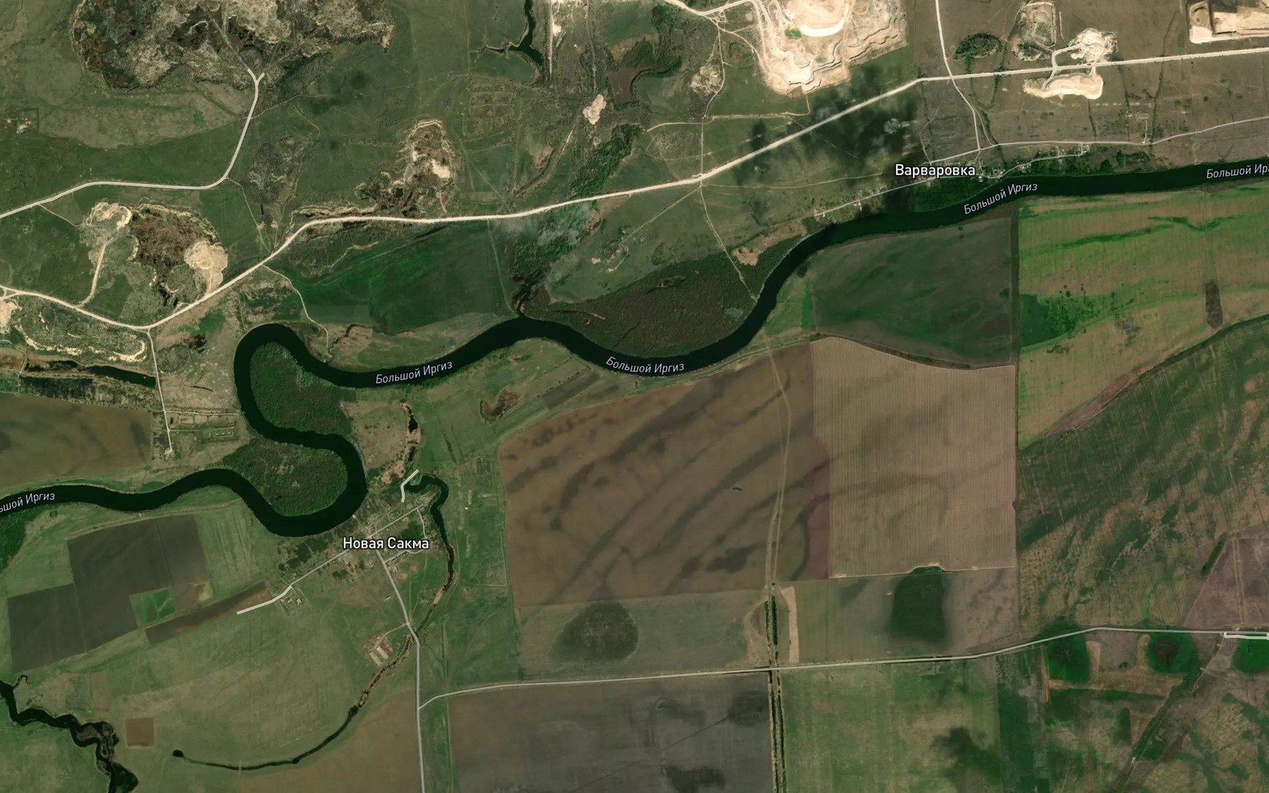 Satellite map of the Sulakskoye Vodokhranilishche