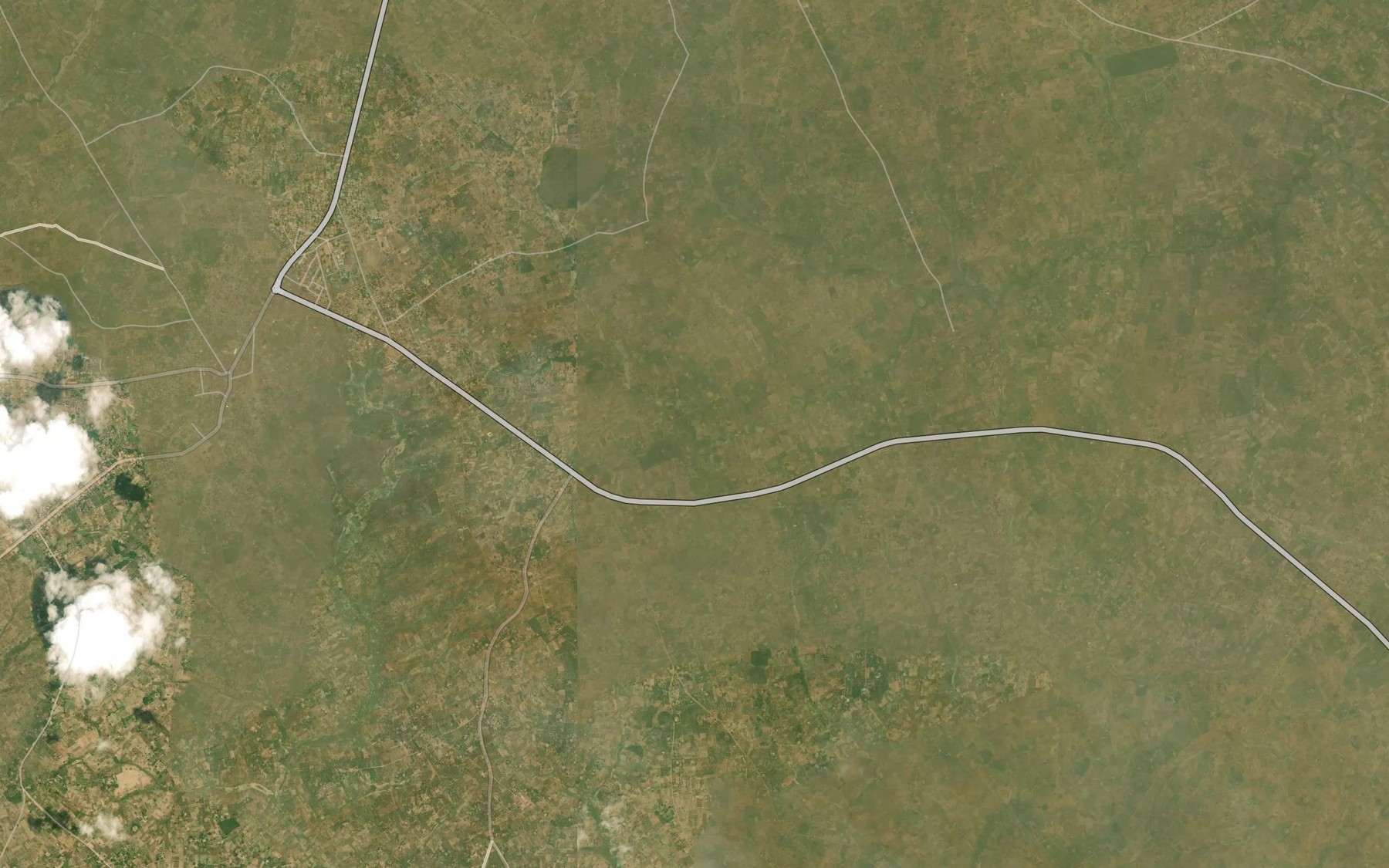 Satellite map of the River Ndoghur