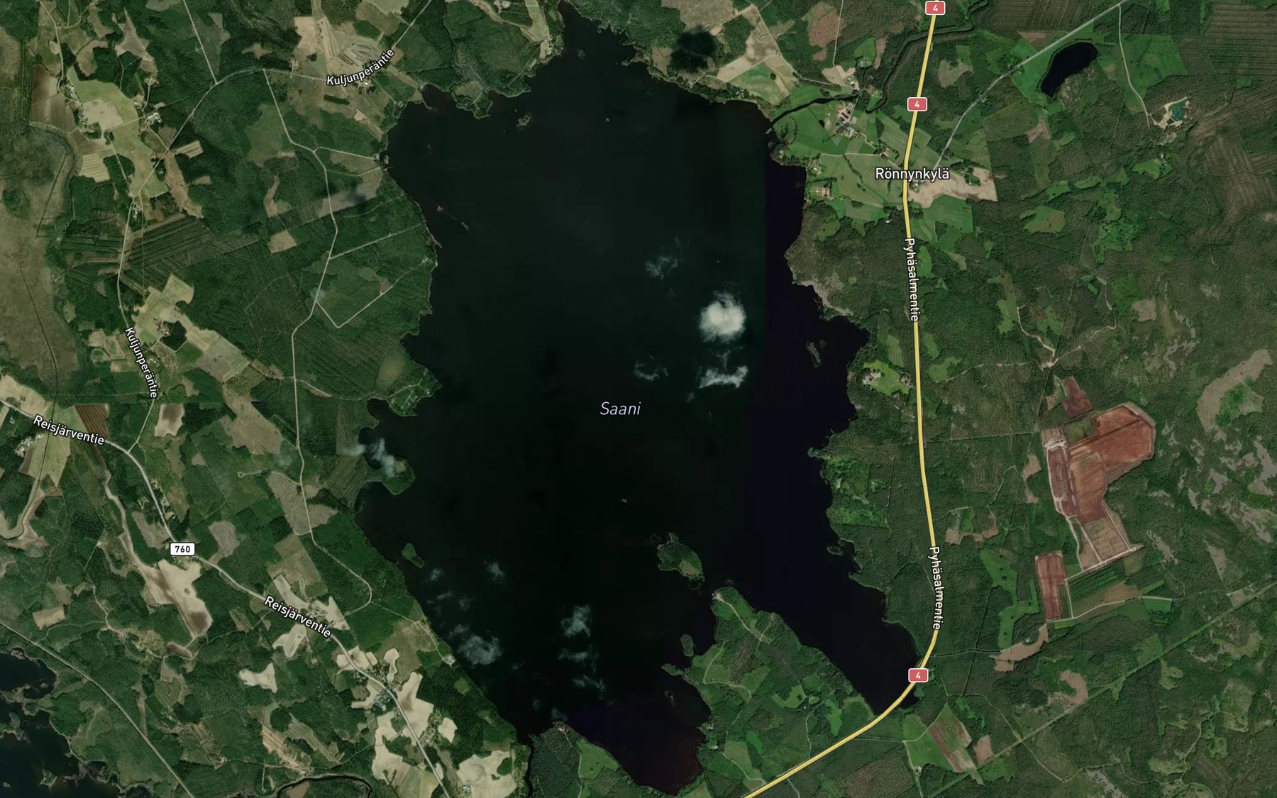 Satellite map of the Saanijarvi