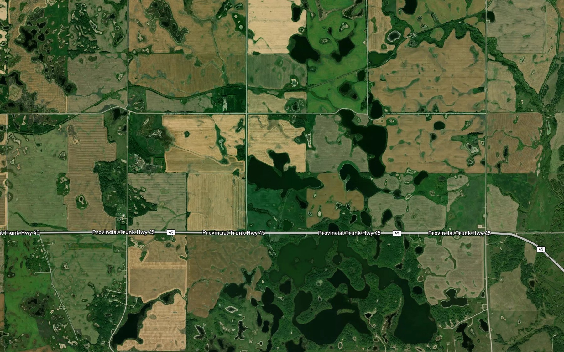 Satellite map of the Murray Lake