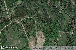 Satellite map of the Borden Creek