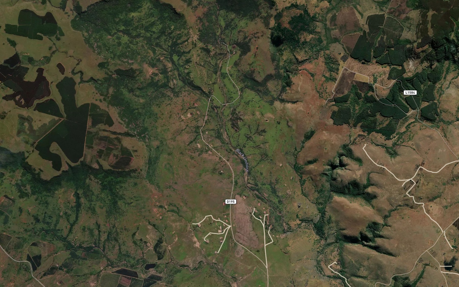 Satellite map of the Hlulungwe