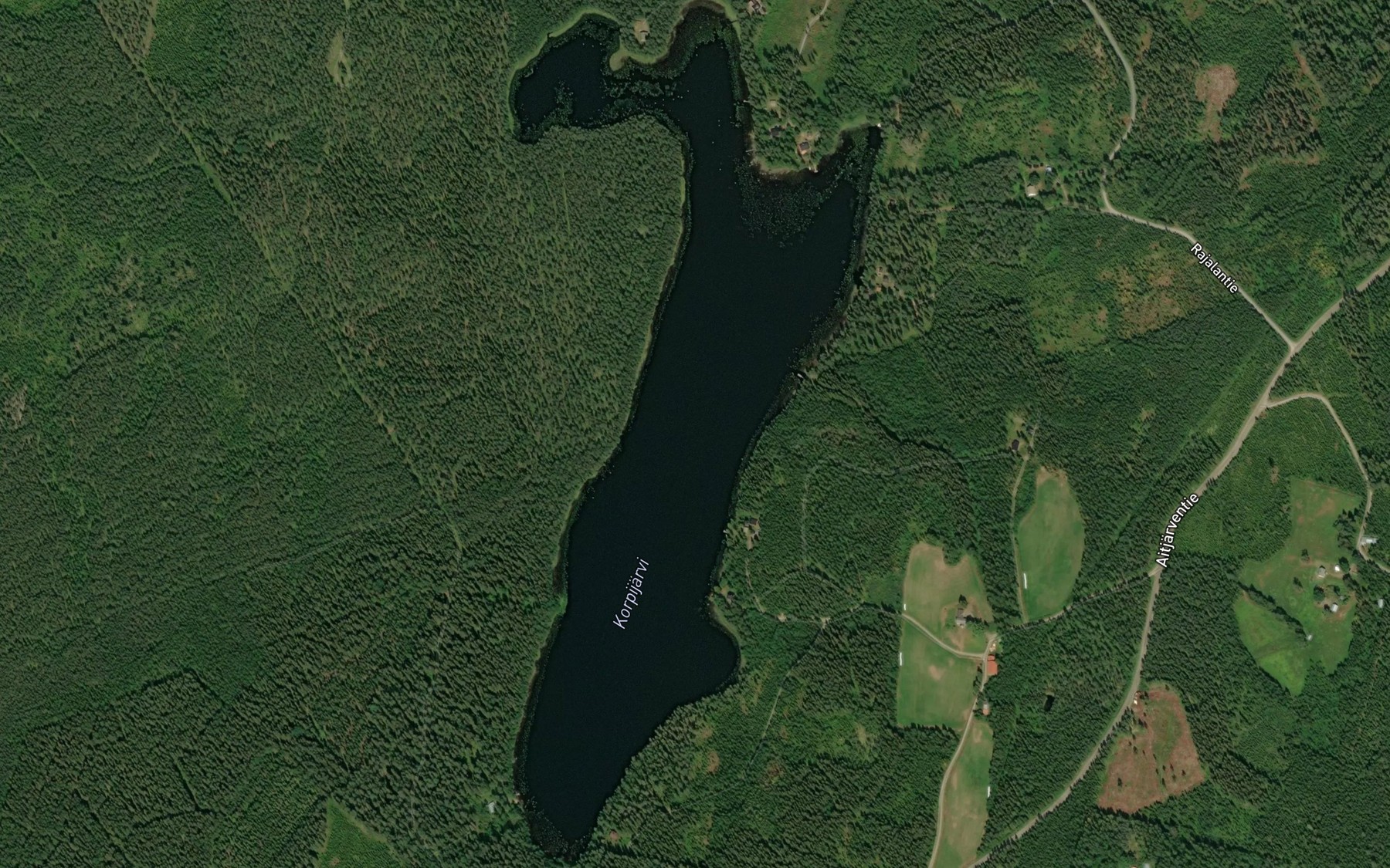 Satellite map of the Korpijarvi