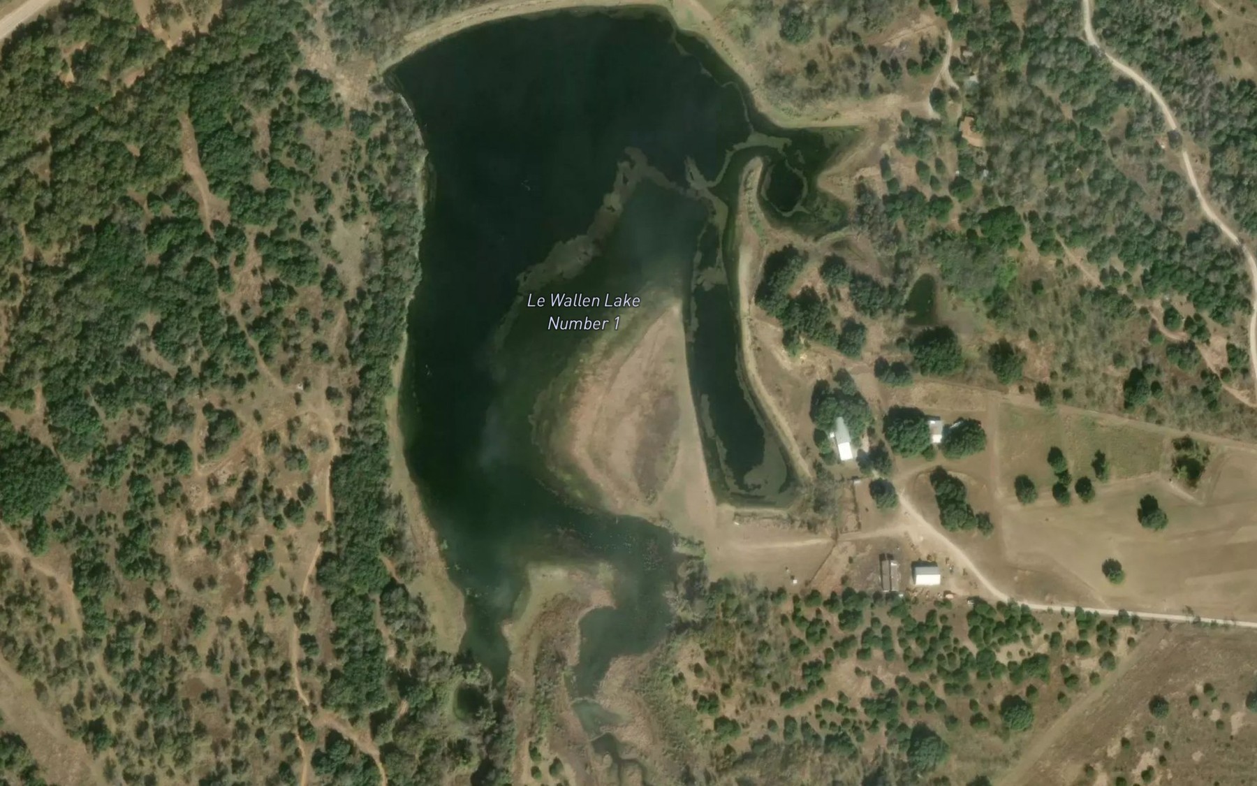 Satellite map of the Le Wallen Lake Number 1