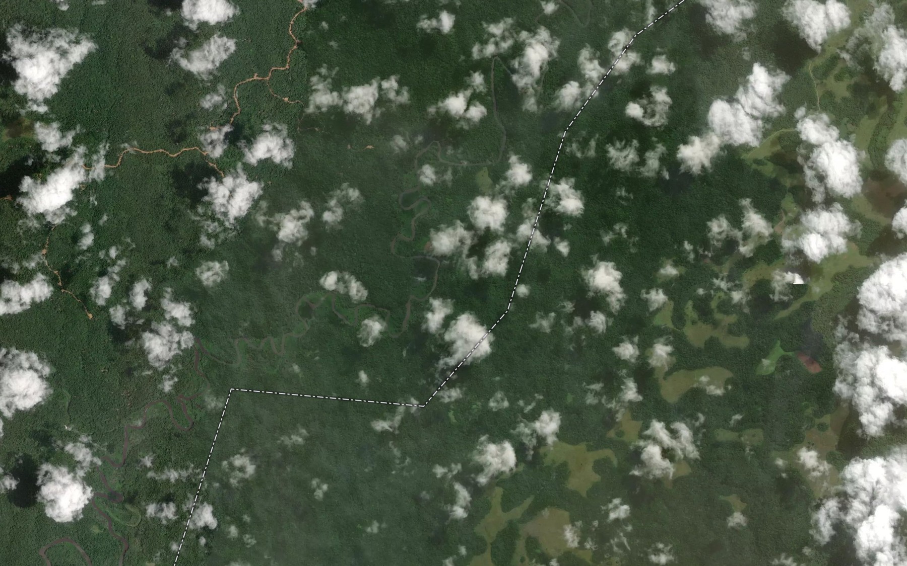 Satellite map of the Kiboma
