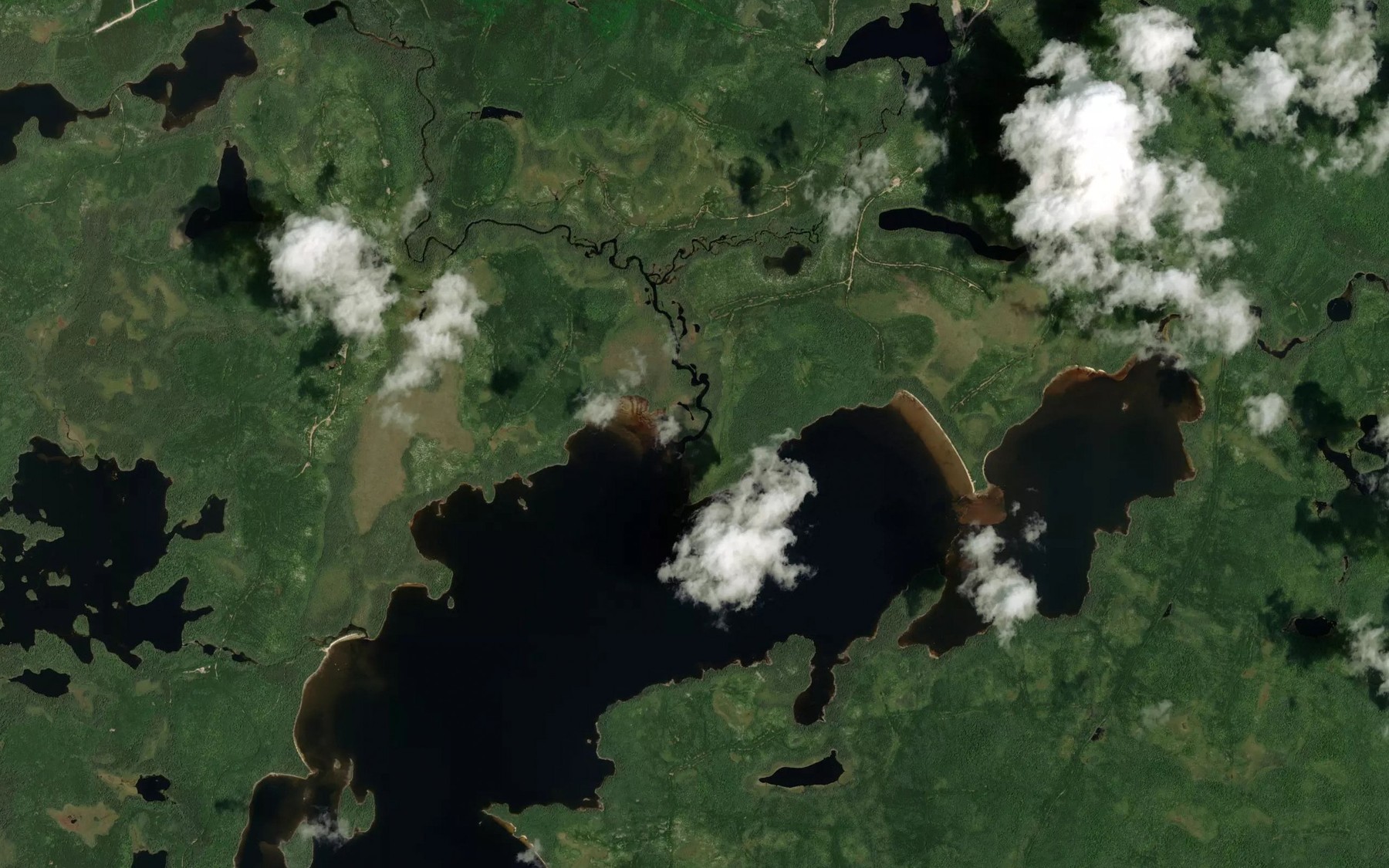 Satellite map of the Ruisseau Kakiyackowok