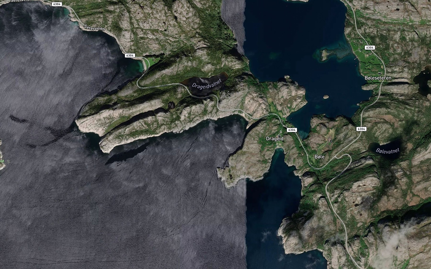 Satellite map of the Bromsvika