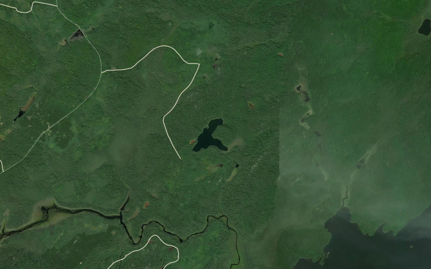 Satellite map of the Laura Lake