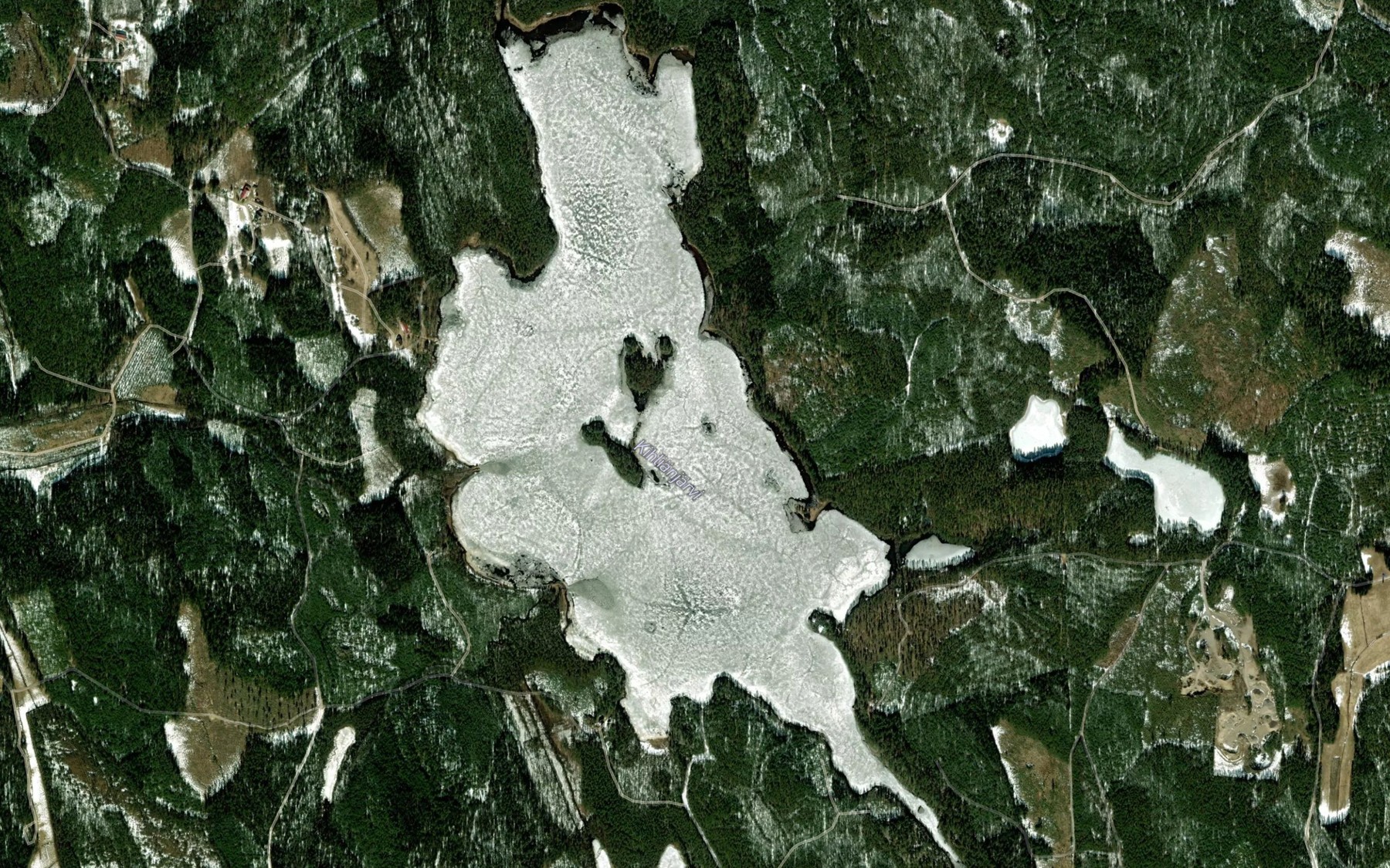 Satellite map of the Kihlianjarvi