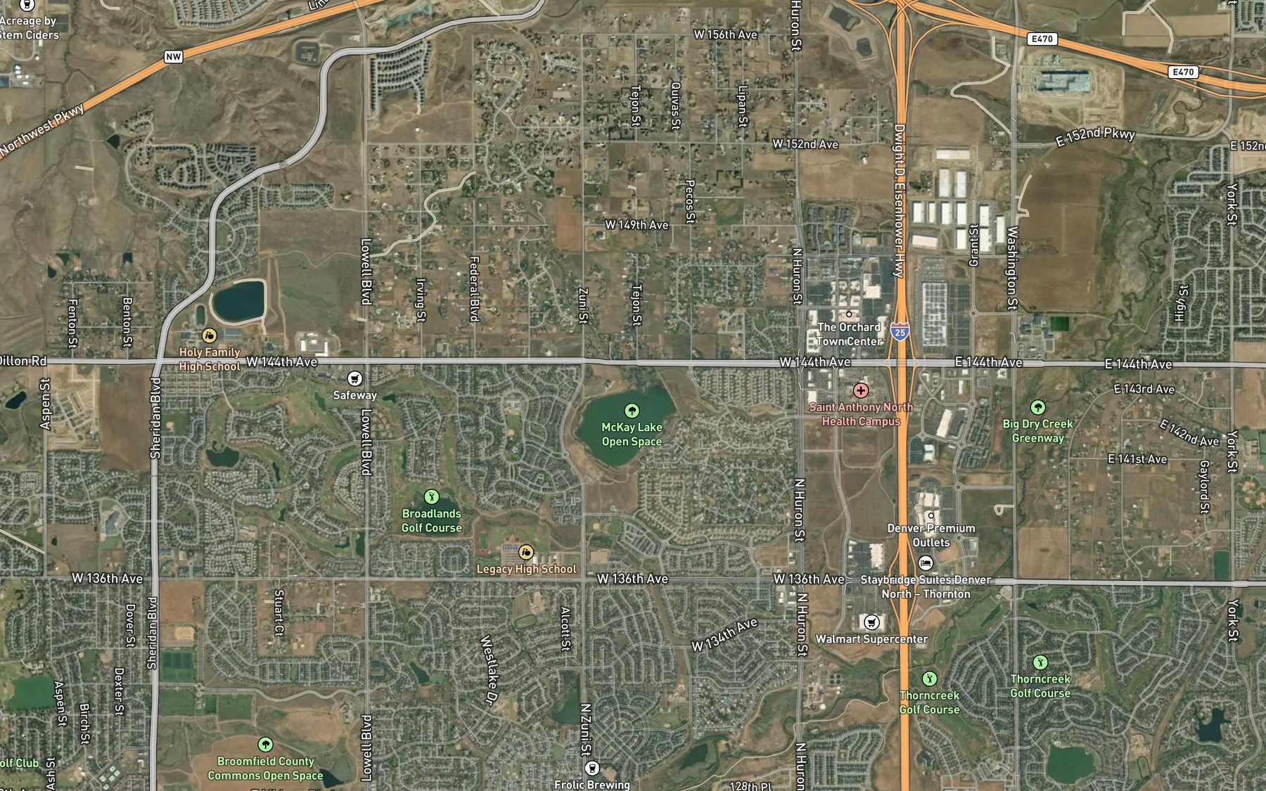 Satellite map of the Spot 7