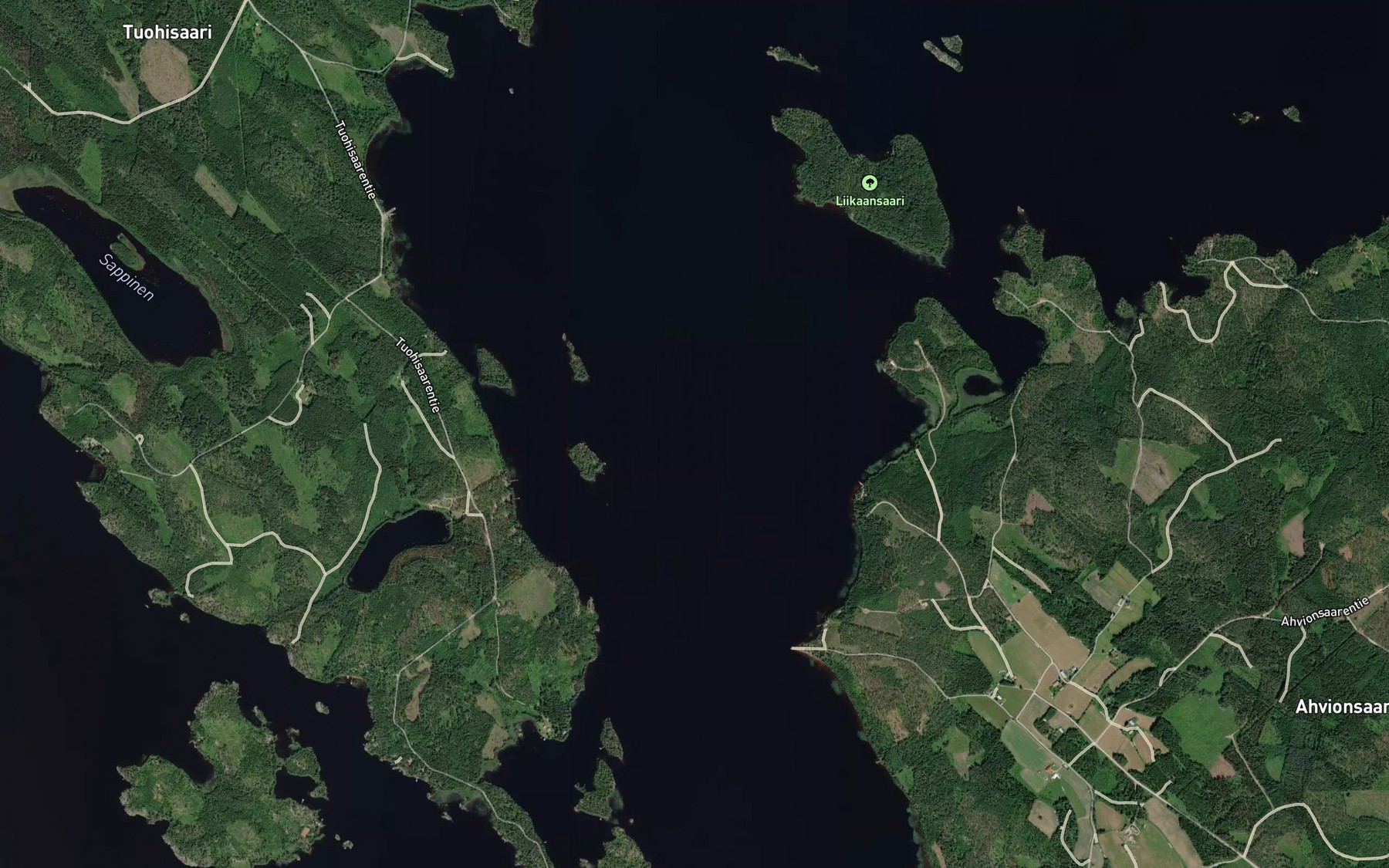 Satellite map of the Liikaanselka