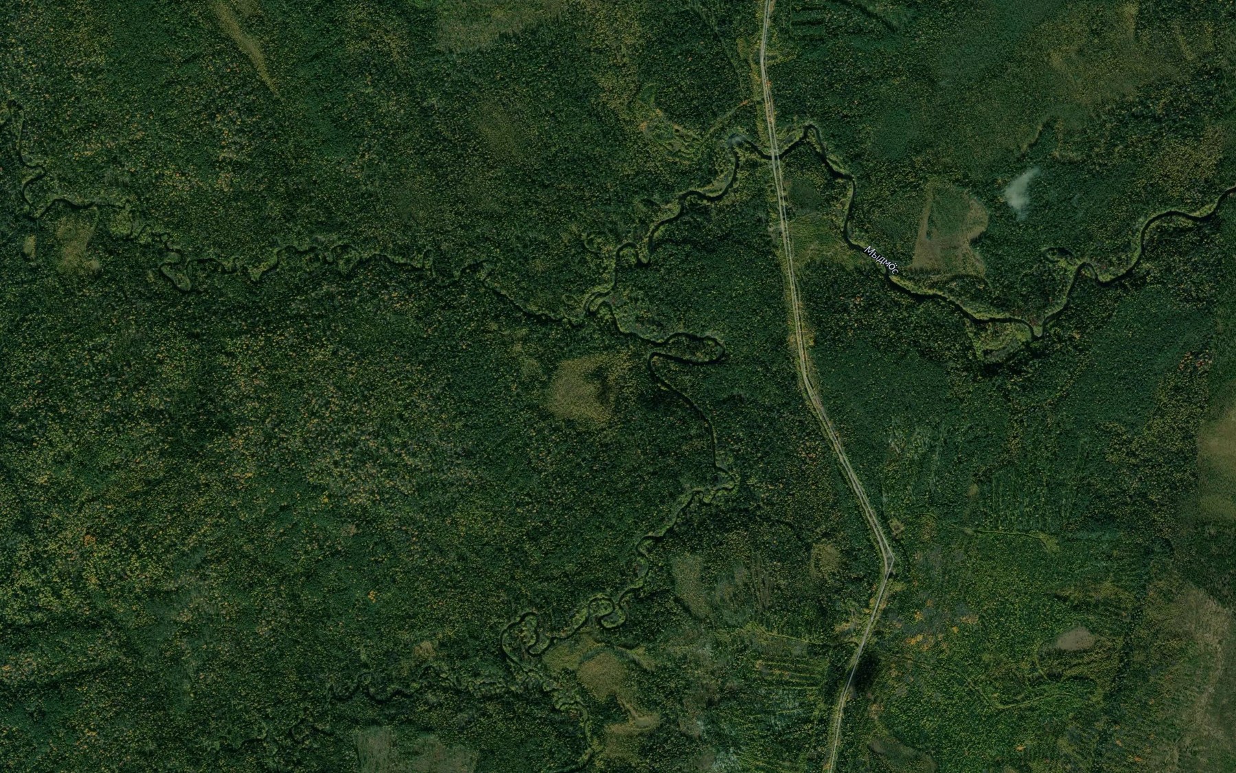 Satellite map of the Pozh