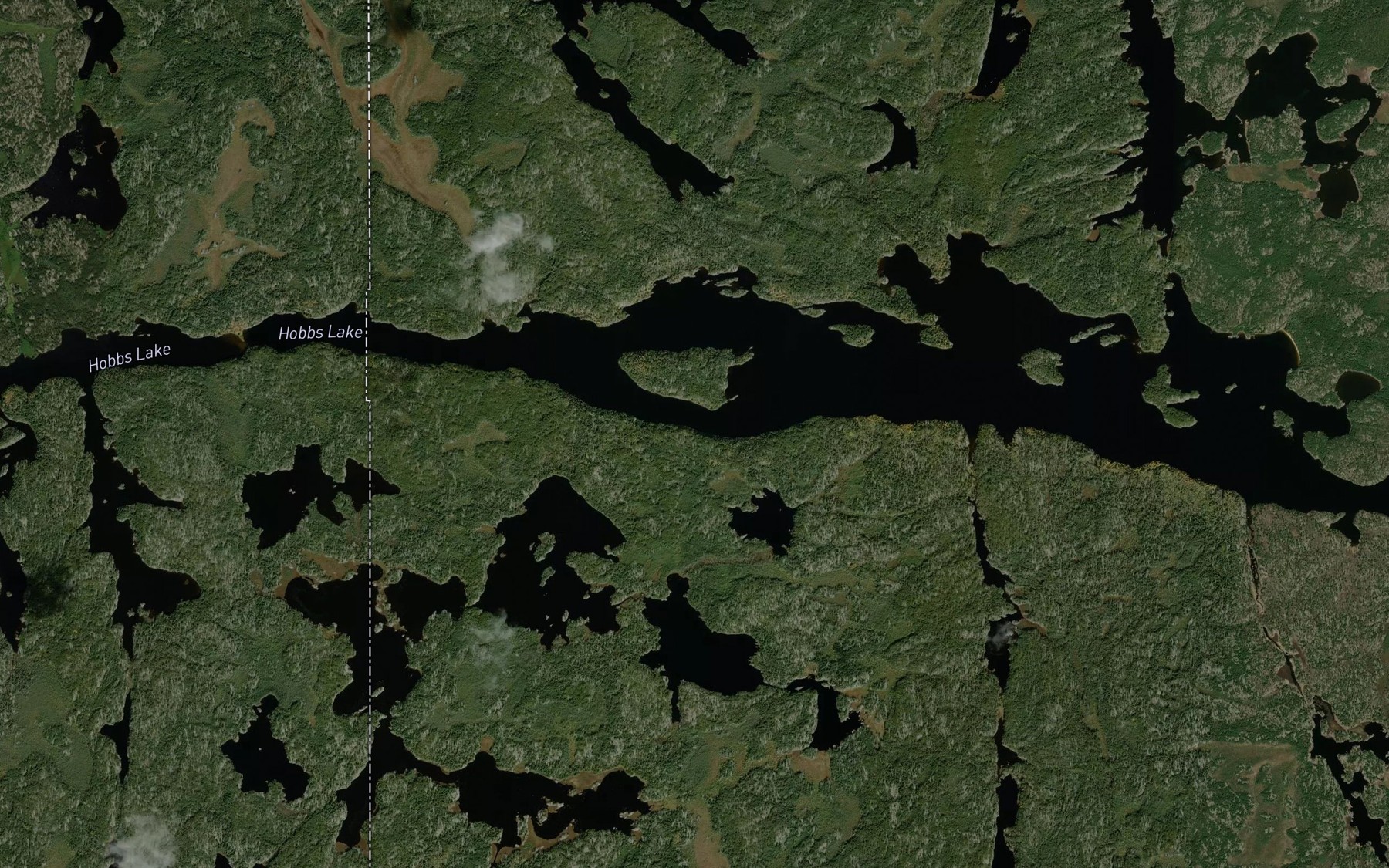 Satellite map of the Hobbs Lake
