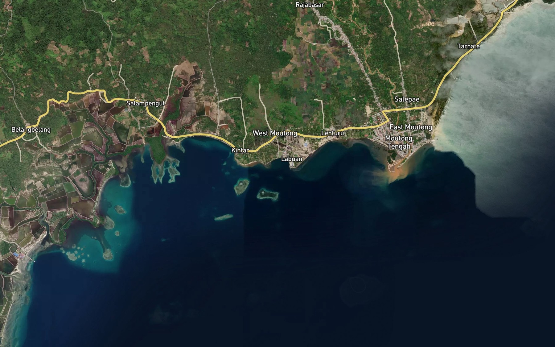 Satellite map of the Leoe Ean