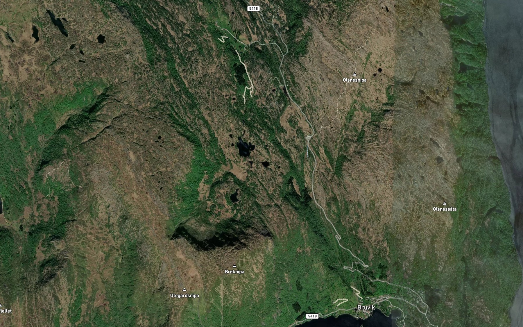 Satellite map of the Varmavatnet