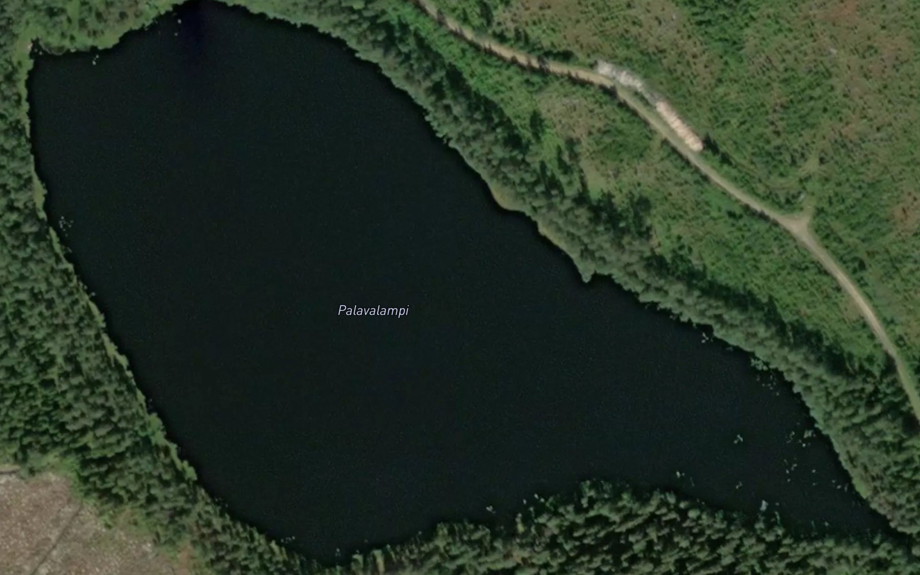 Satellite map of the Palavalampi