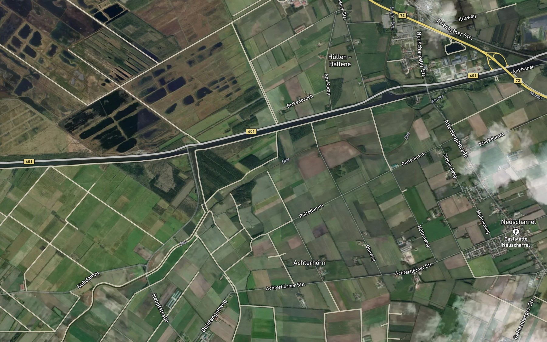 Satellite map of the Grenzgraben