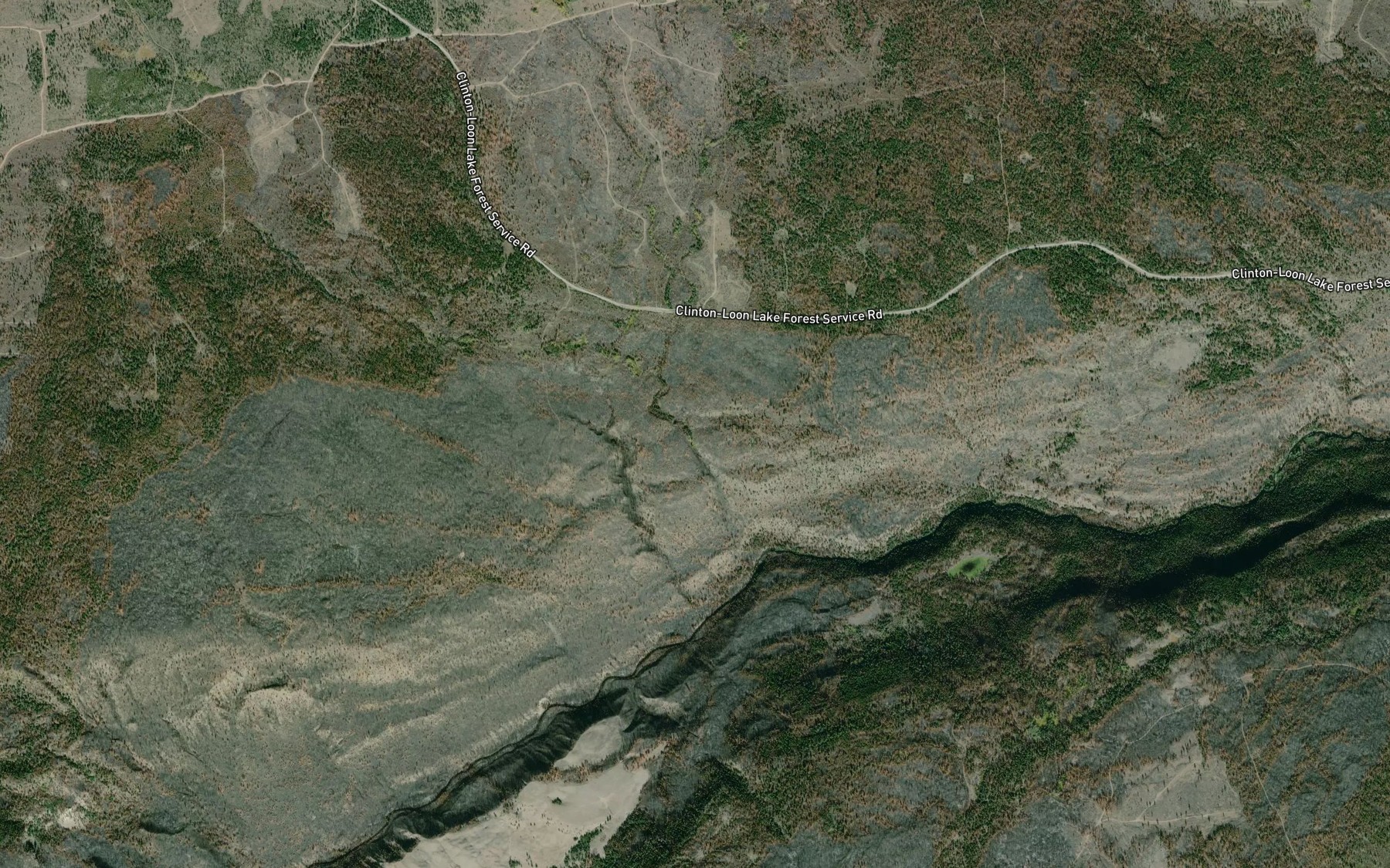 Satellite map of the West Twin Creek