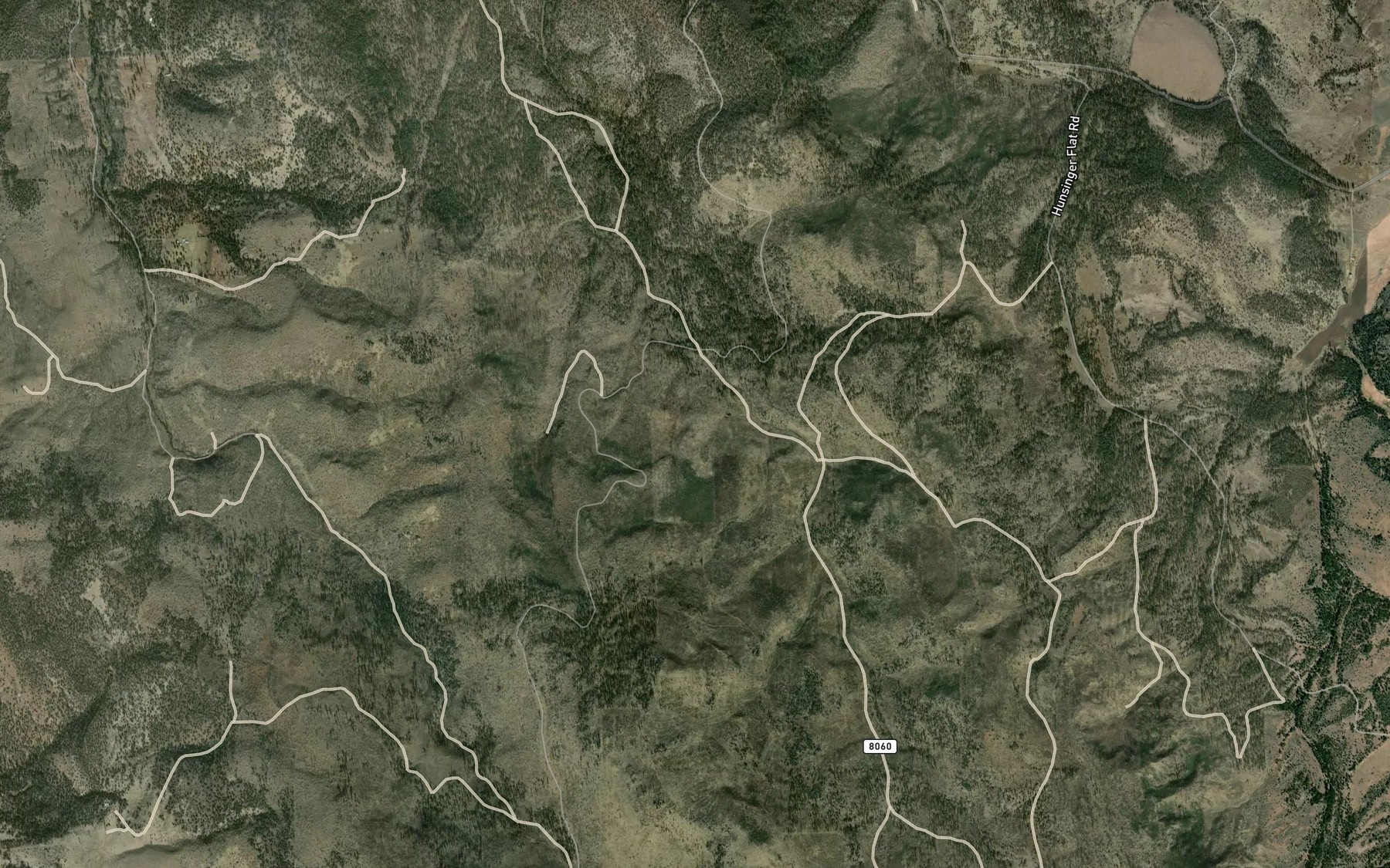 Satellite map of the Shingle Mill Spring