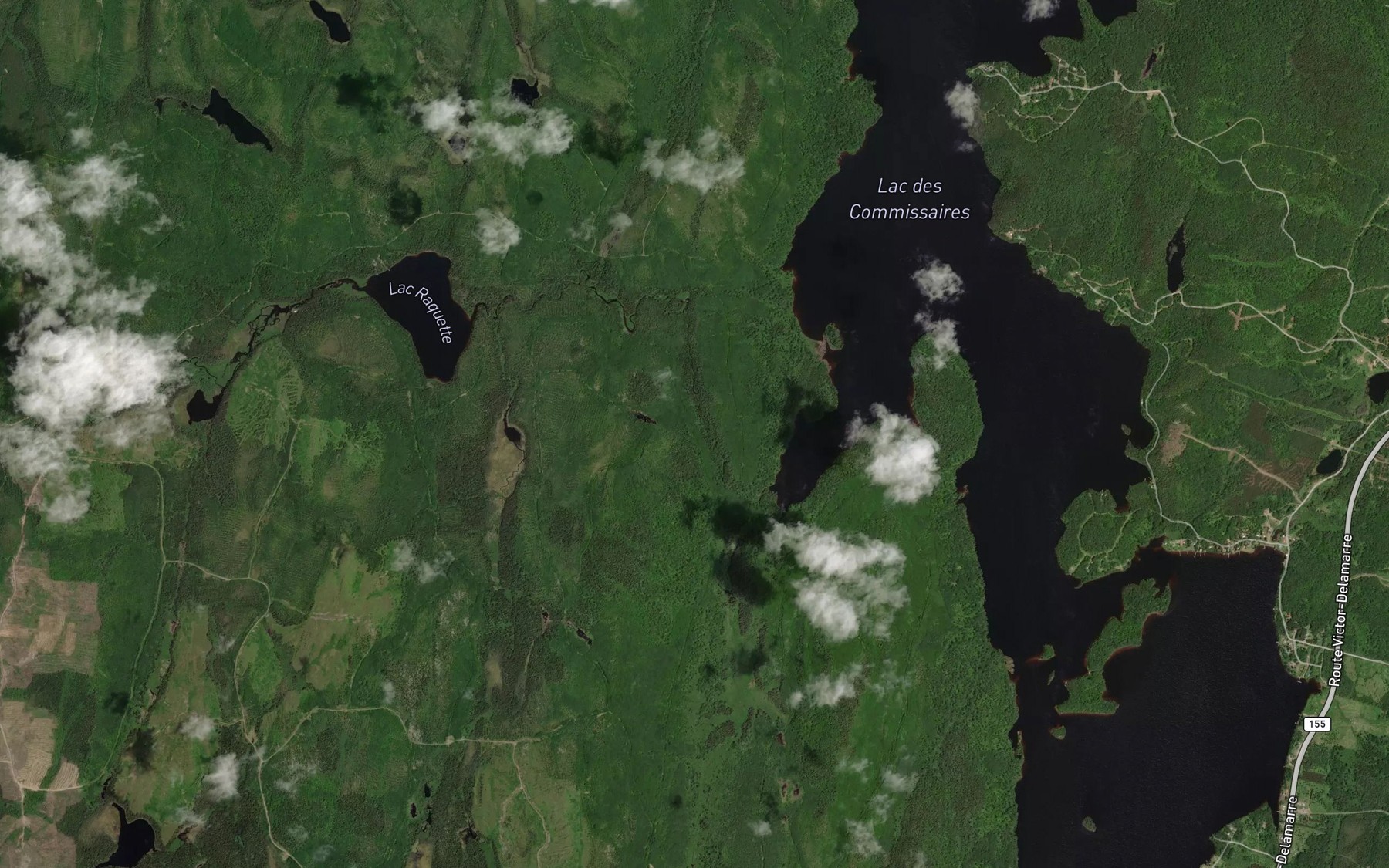Satellite map of the Baie aux Rats Musques