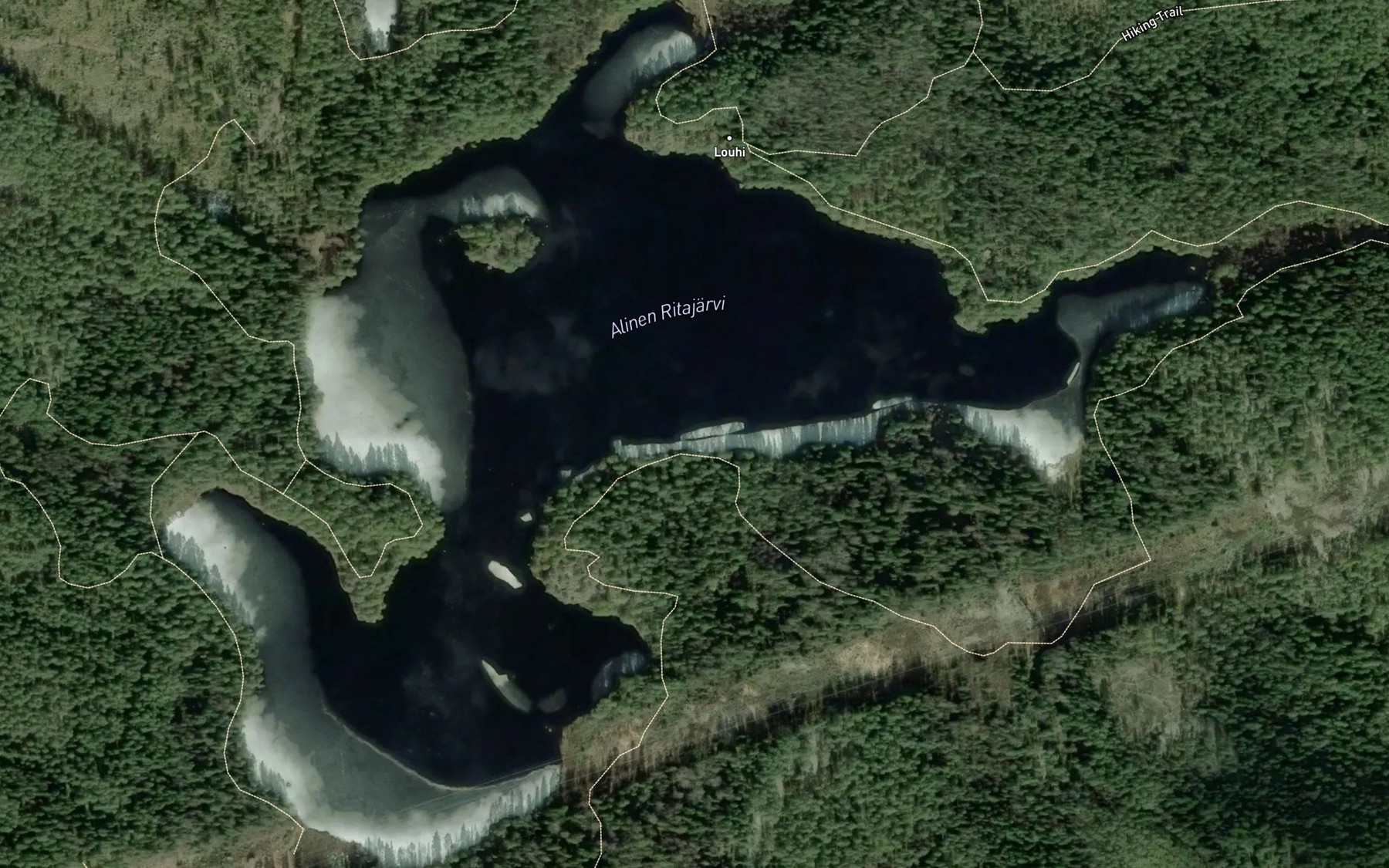 Satellite map of the Alinen Ritajarvi