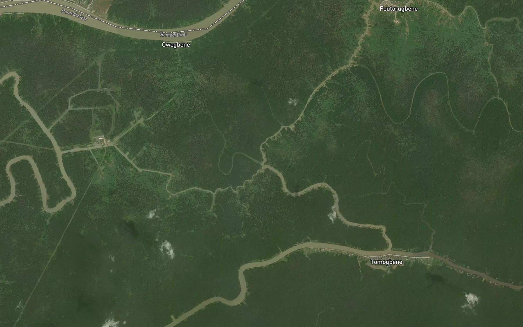 Satellite map of the Lalugbene