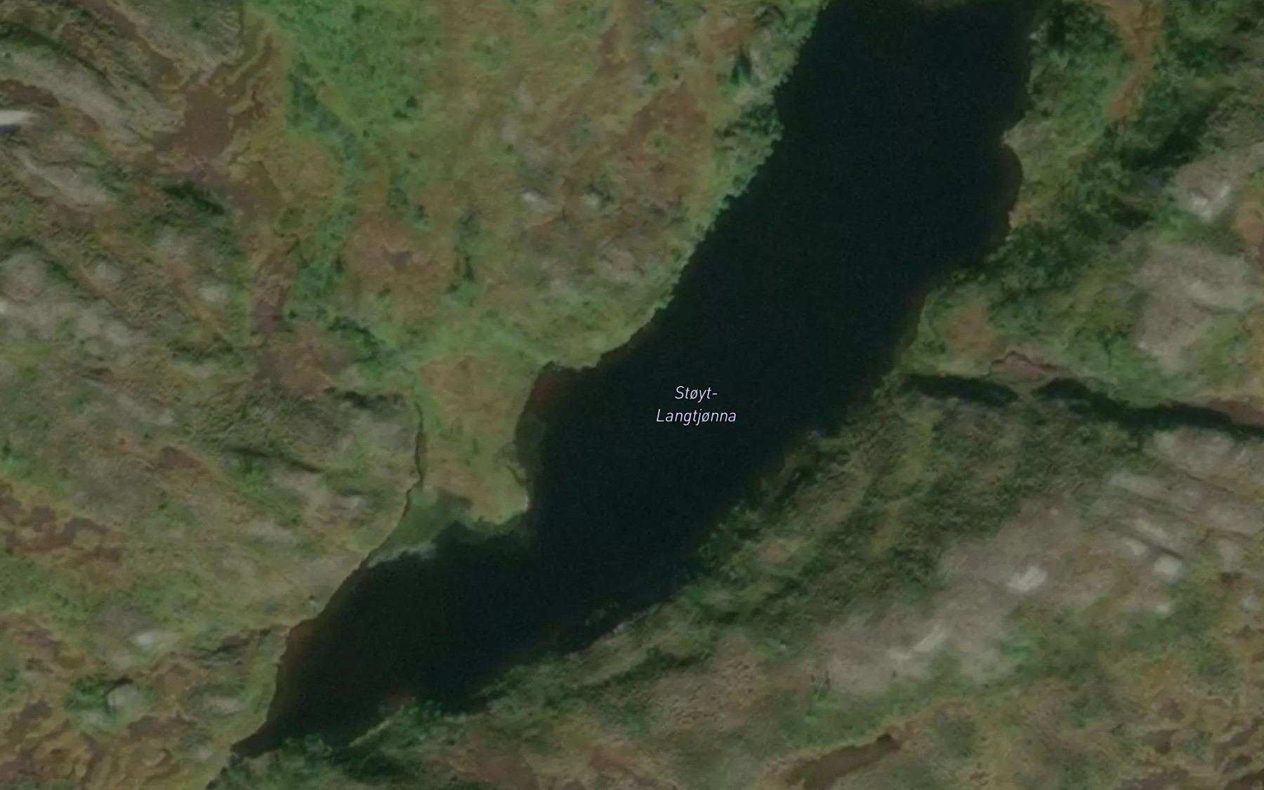 Satellite map of the Stoyt-Langtjonna