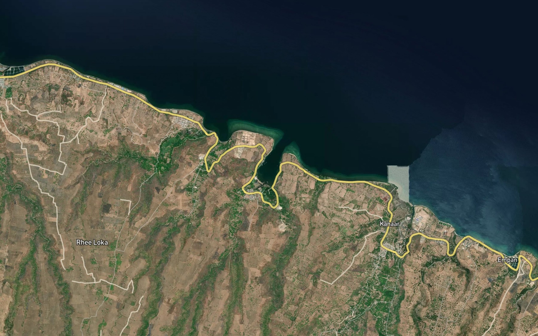 Satellite map of the Teluk Luk