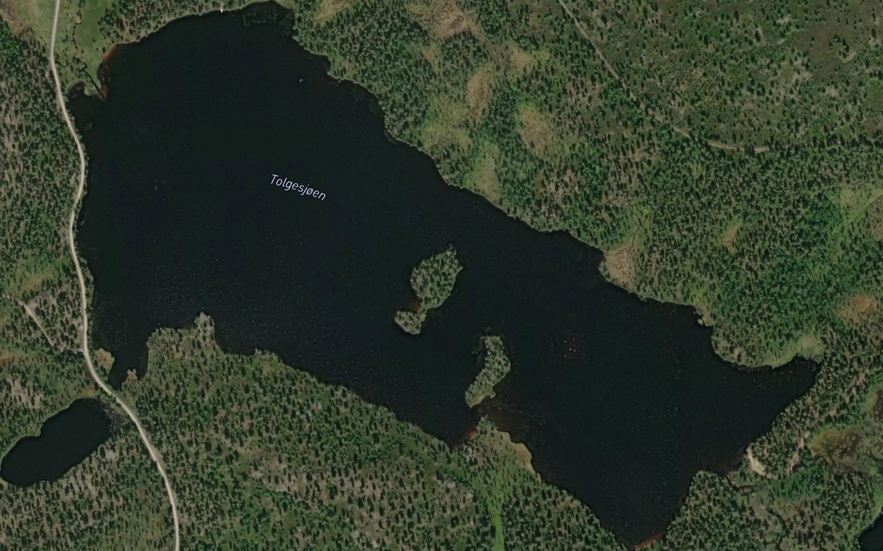 Satellite map of the Tolgesjoen
