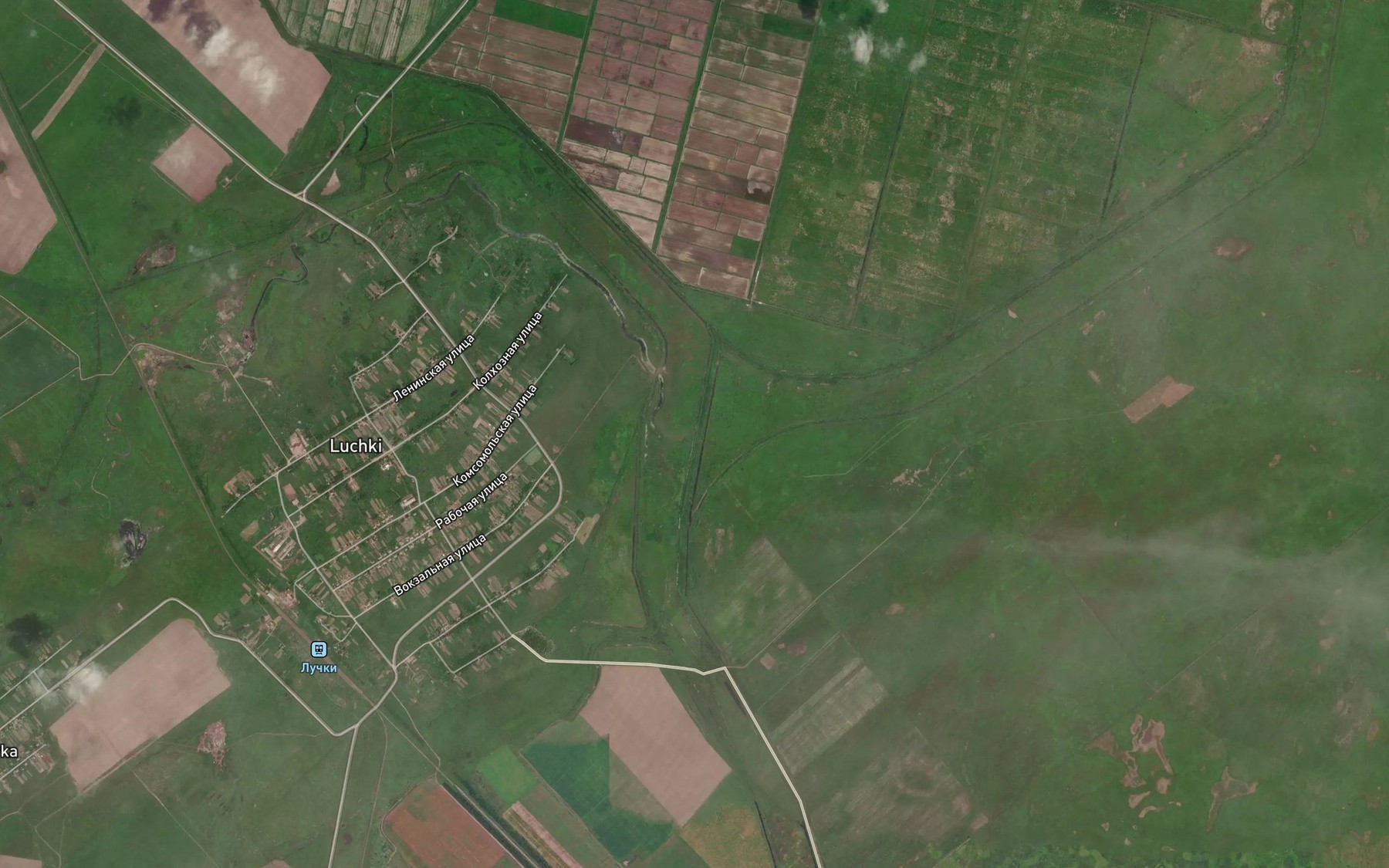 Satellite map of the Berezyanka