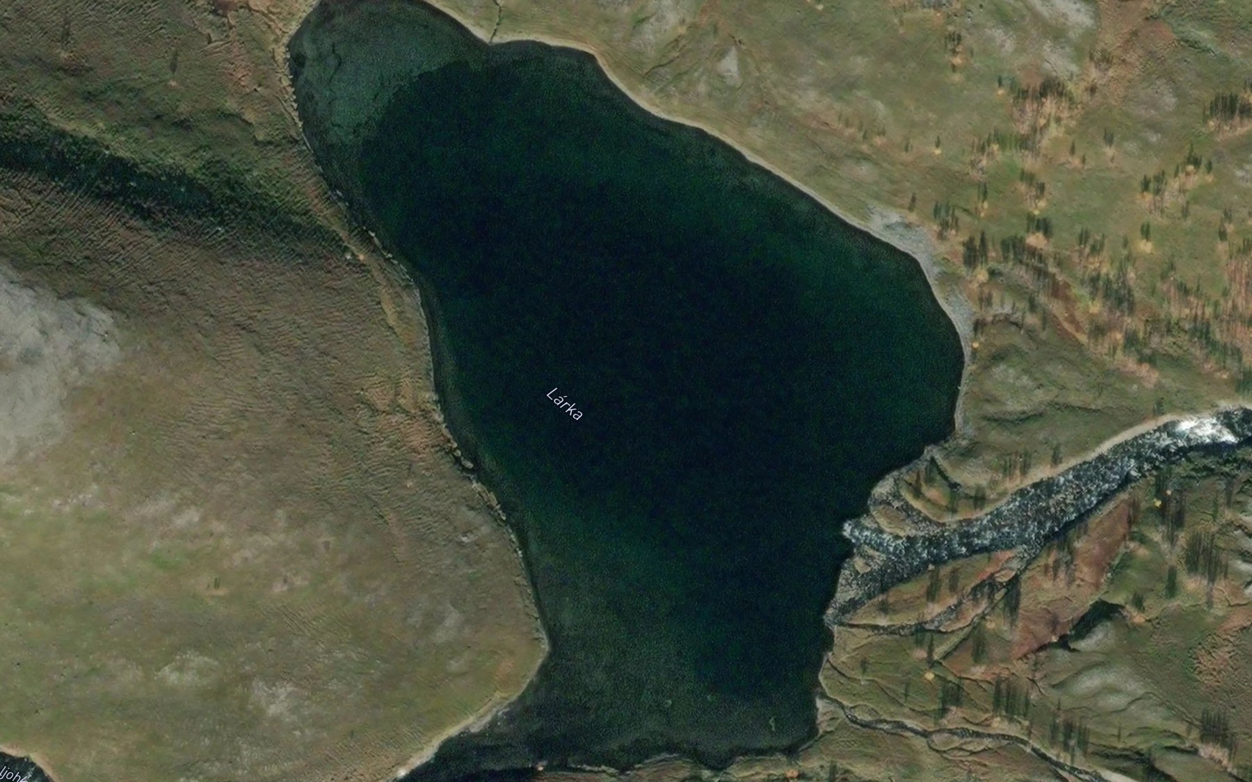 Satellite map of the Larka