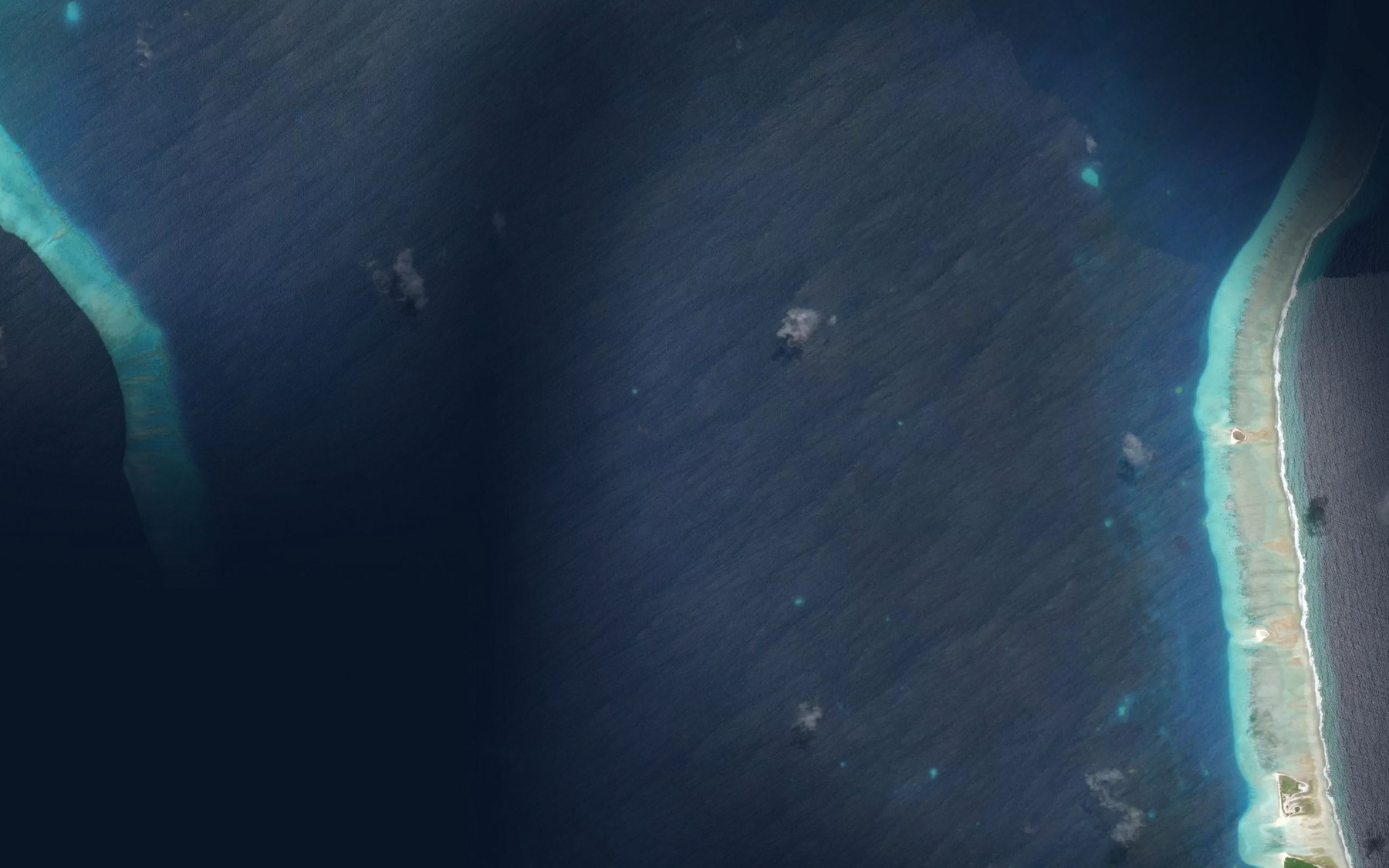 Satellite map of the Taka Lagoon