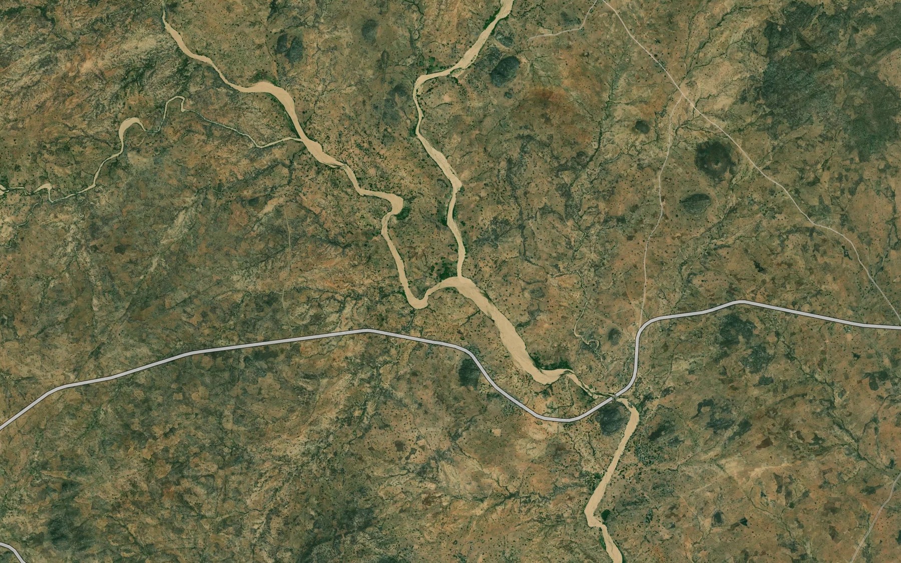 Satellite map of the River Zurfi