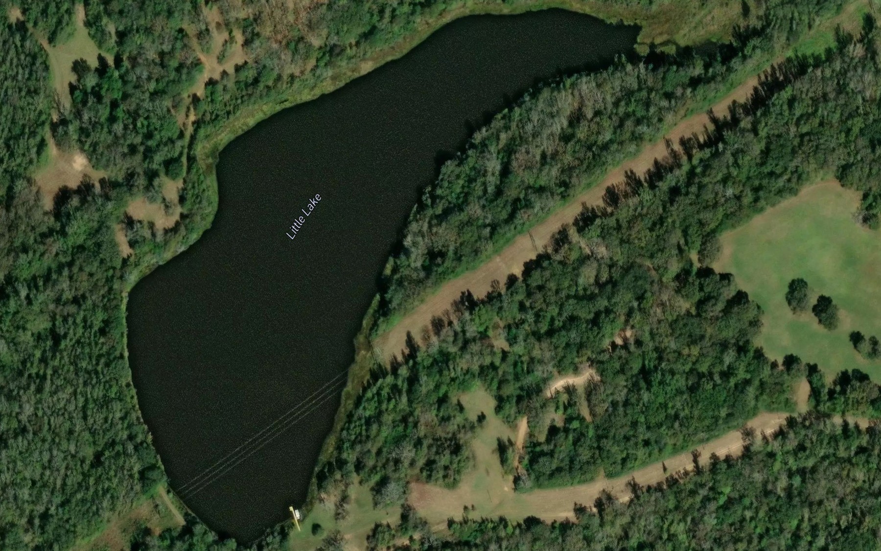 Satellite map of the Little Lake