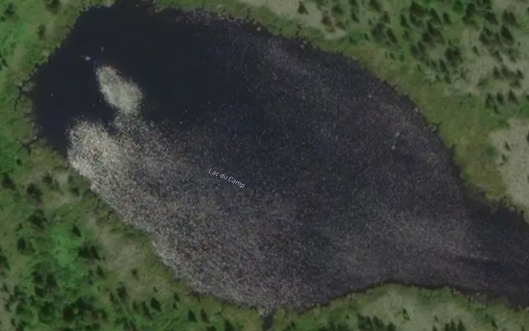 Satellite map of the Lac du Camp
