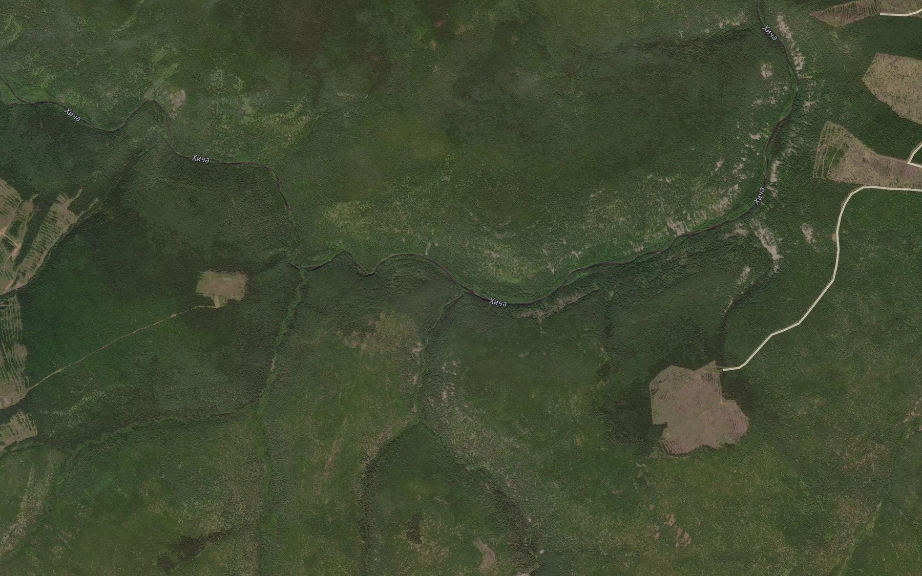 Satellite map of the Nyau