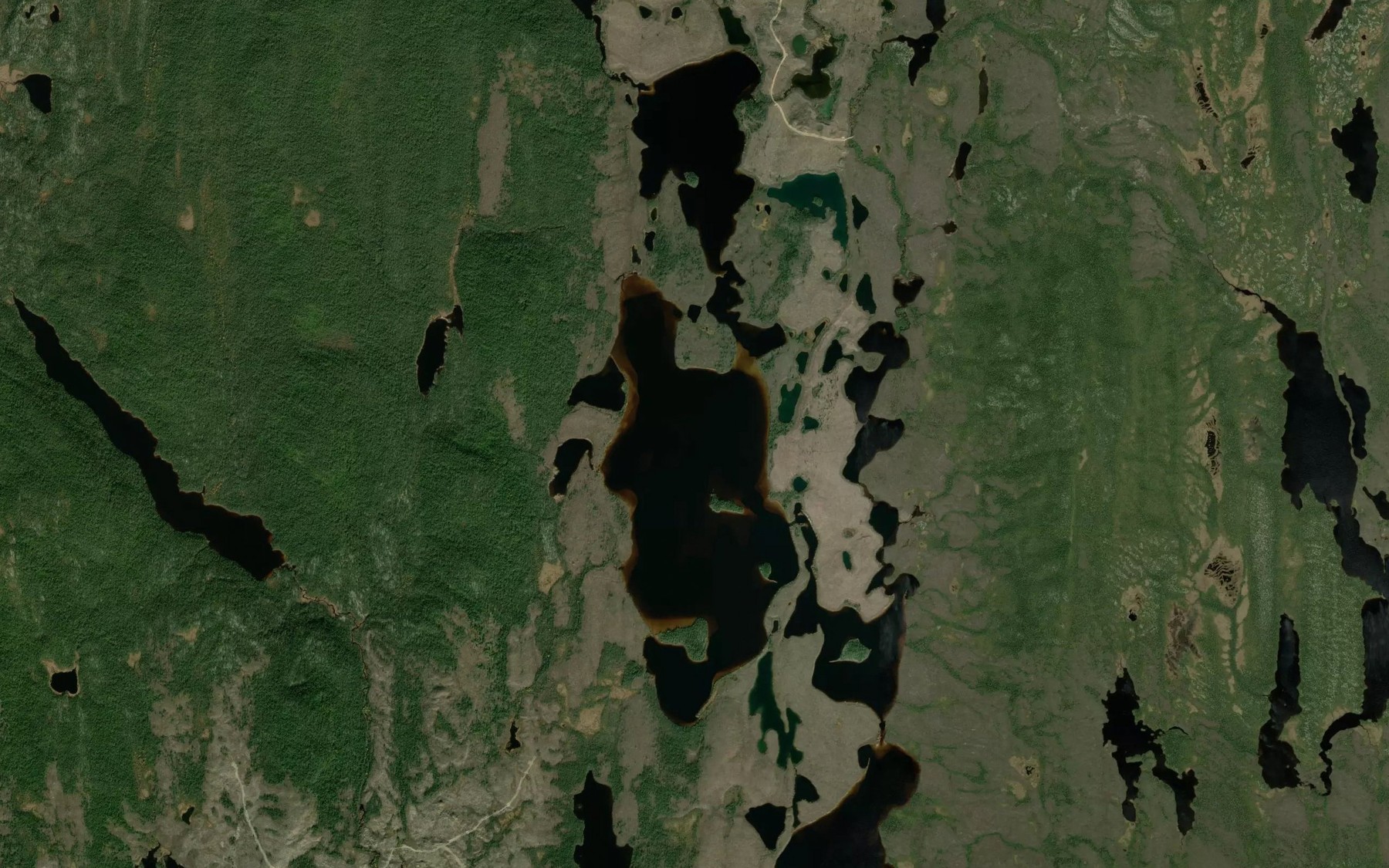 Satellite map of the Lac a la Presqu'ile